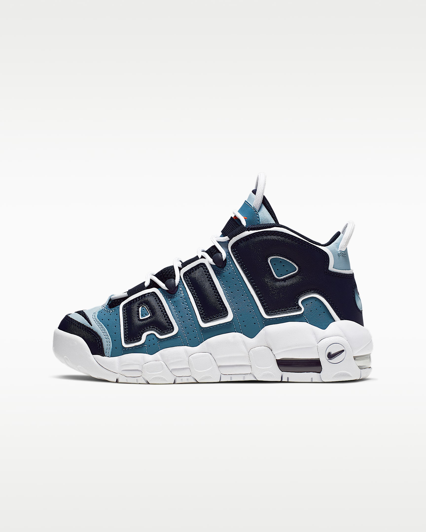 Nike Air More Uptempo 大童运动鞋 - 爱琴海风暴蓝/荷兰橙/浅军械蓝/黑蓝