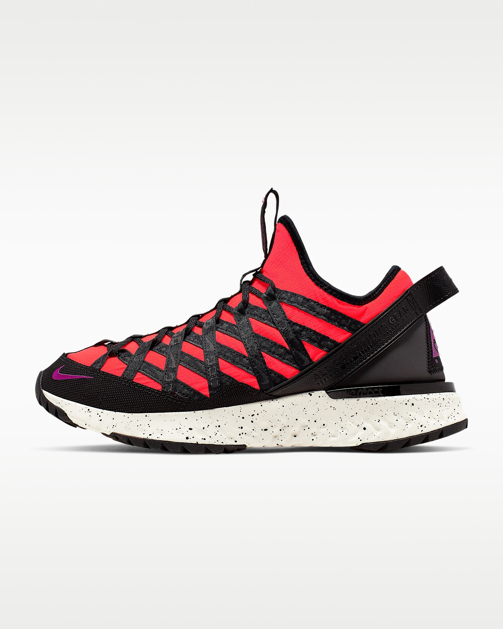 Nike ACG React Terra Gobe 男子运动鞋 - 亮深红/帆白/明亮紫