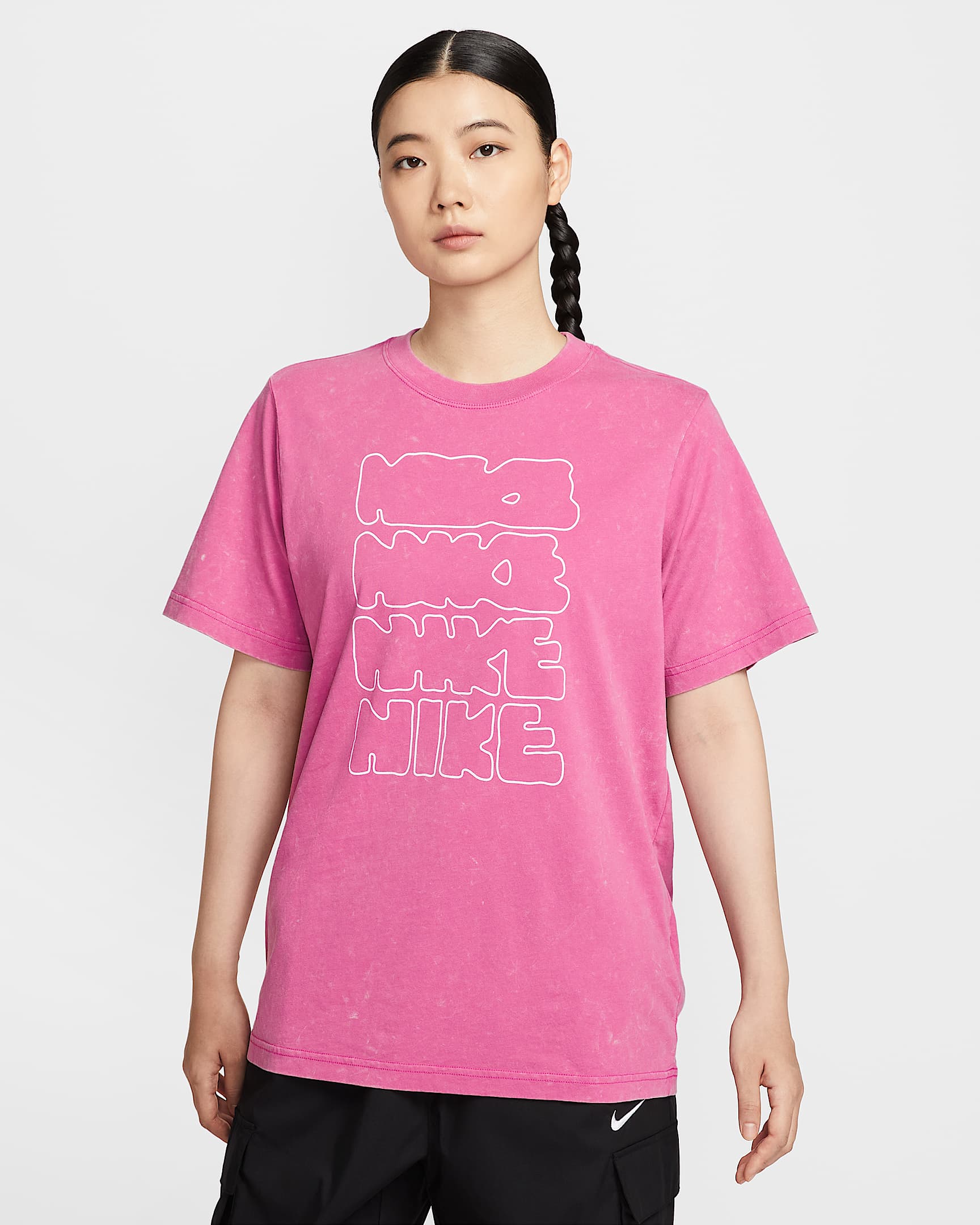 Nike Sportswear Essential 女子T恤 - 火焰粉
