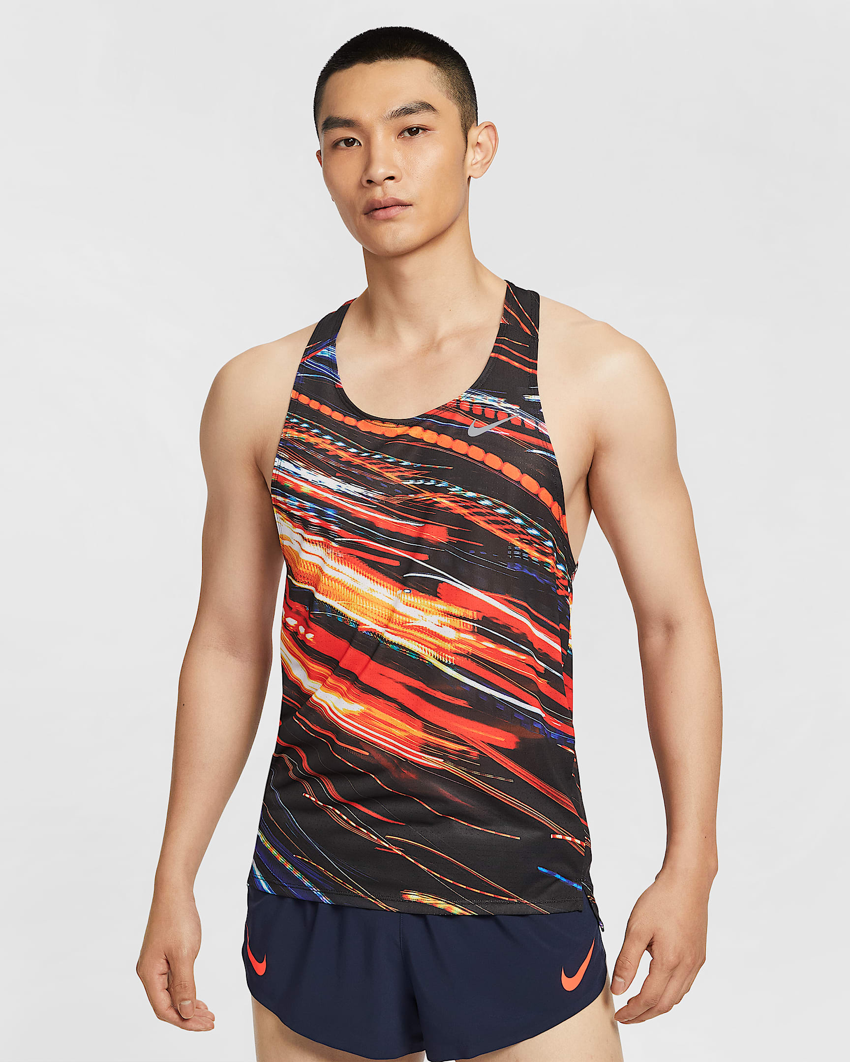 Nike Fast Dri-FIT 男子速干跑步背心 - 多色/白色
