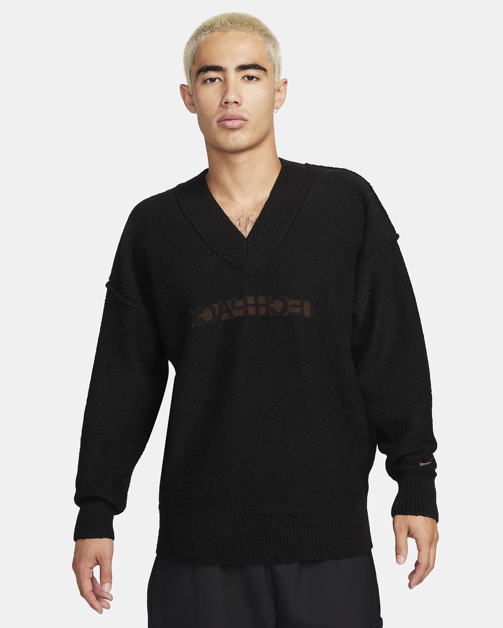 Nike Sportswear Tech Pack 男子宽松针织毛衣 - 黑