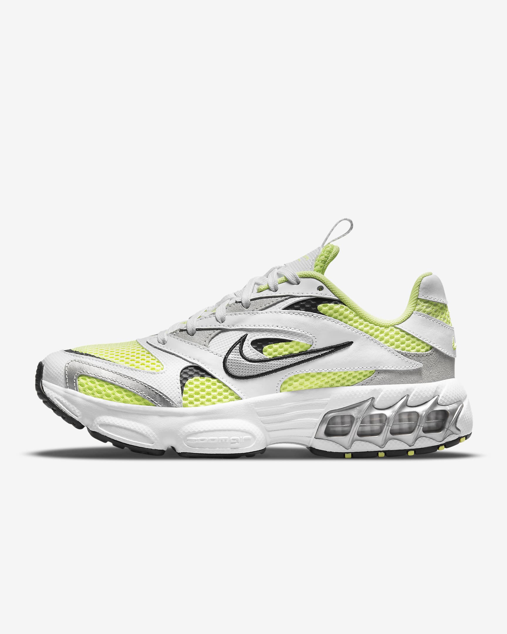 Nike Zoom Air Fire 女子运动鞋 - 白色/浅柠檬黄/黑/金属银