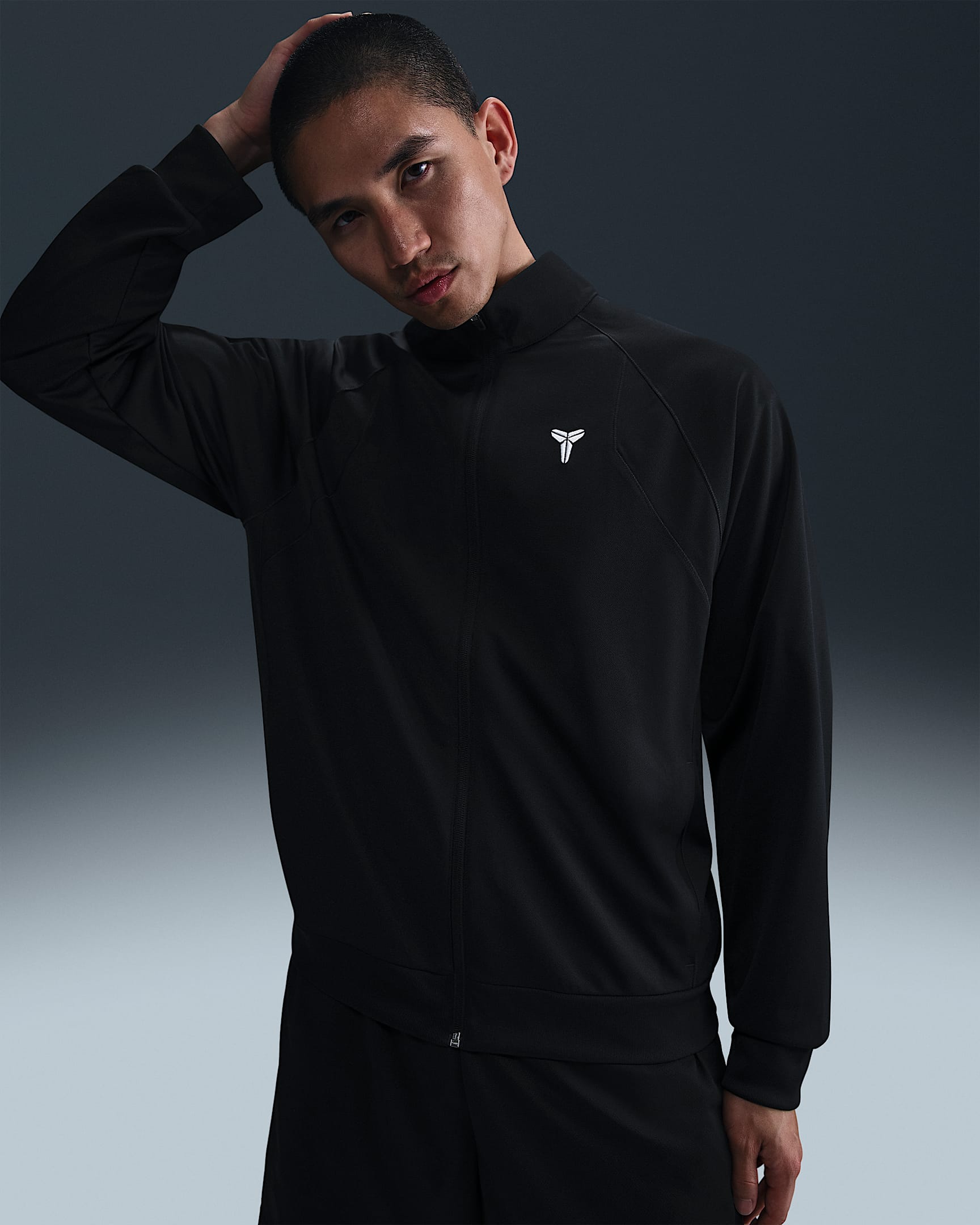 Kobe Dri-FIT 科比男子速干针织夹克 - 黑/黑/白色