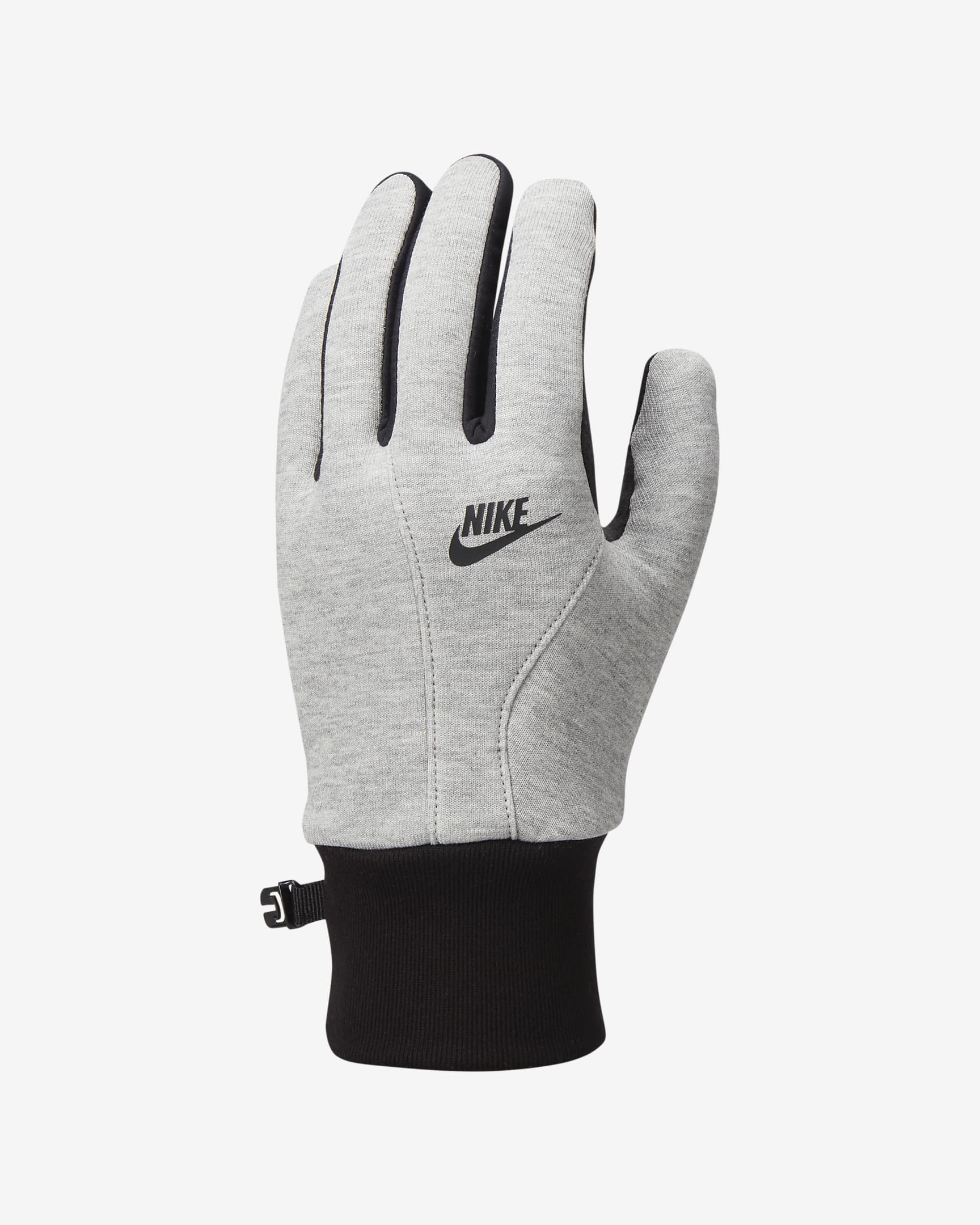 Nike Therma-FIT Tech Fleece 男子加绒手套(1 副) - 调色暗灰/黑/黑/黑