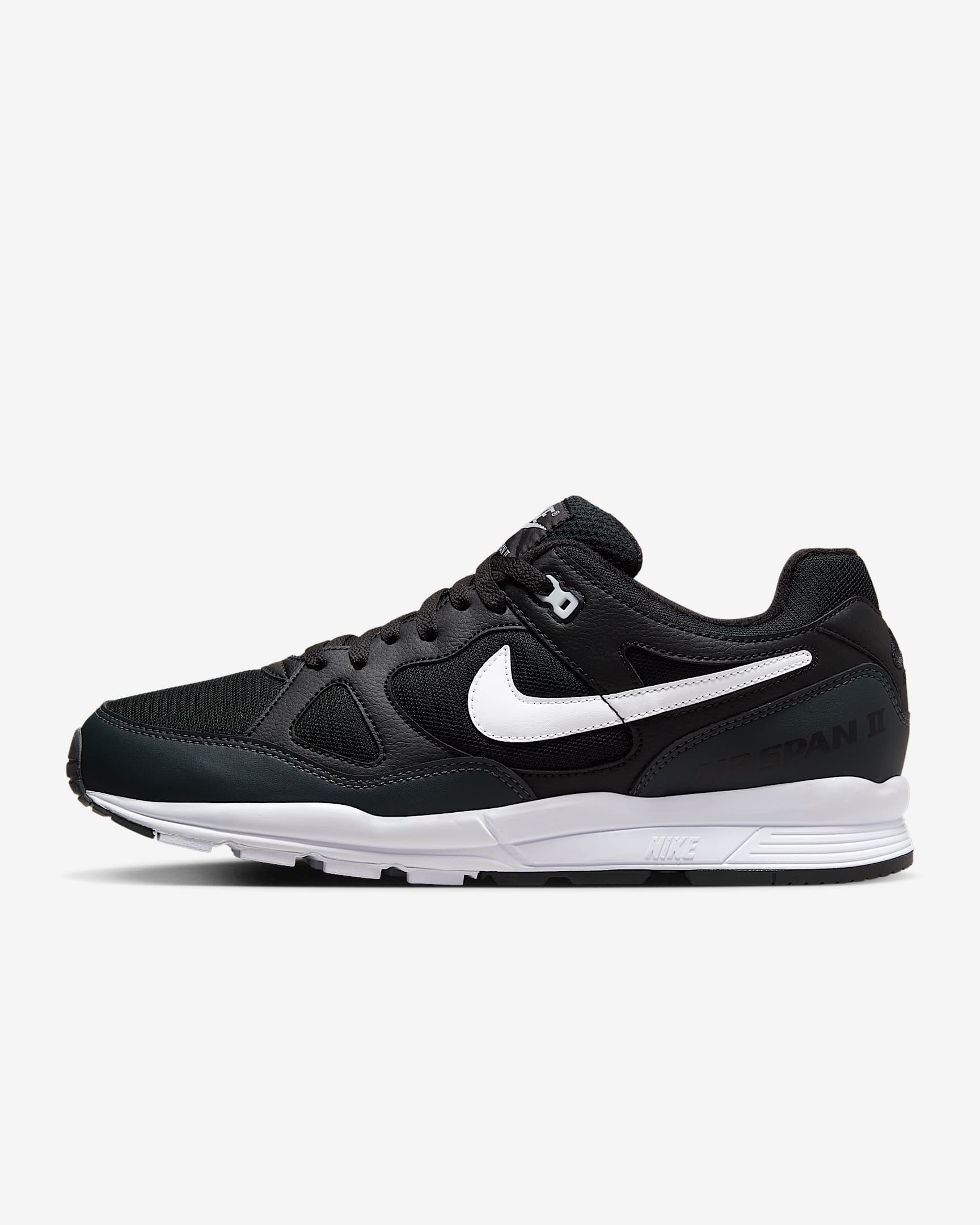 Nike Air Span II 男子运动鞋 - 黑/煤黑/白色
