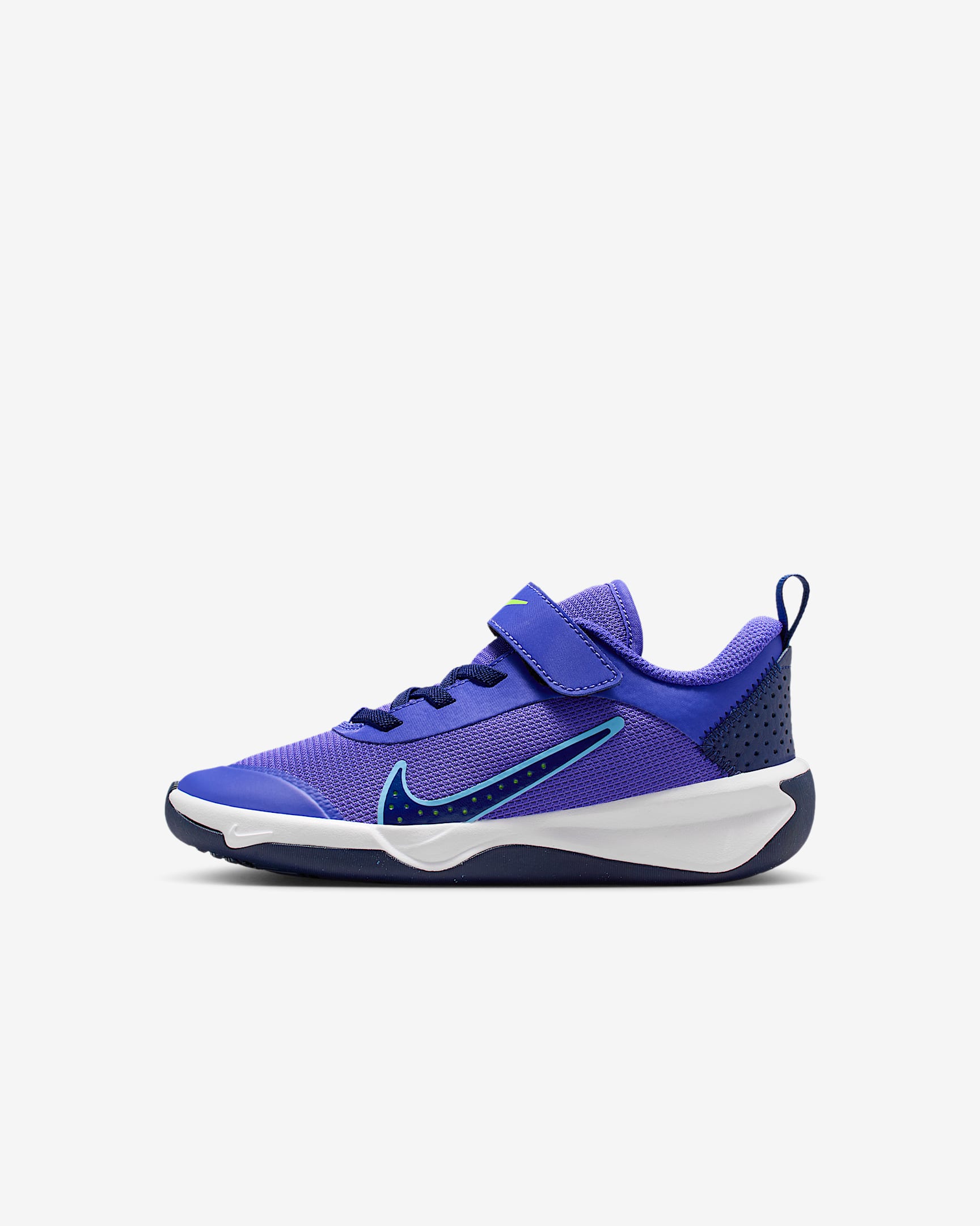 Nike Omni Multi-Court 幼童平衡车综合运动鞋 - 波斯紫/空间蓝/荧光黄/大学蓝