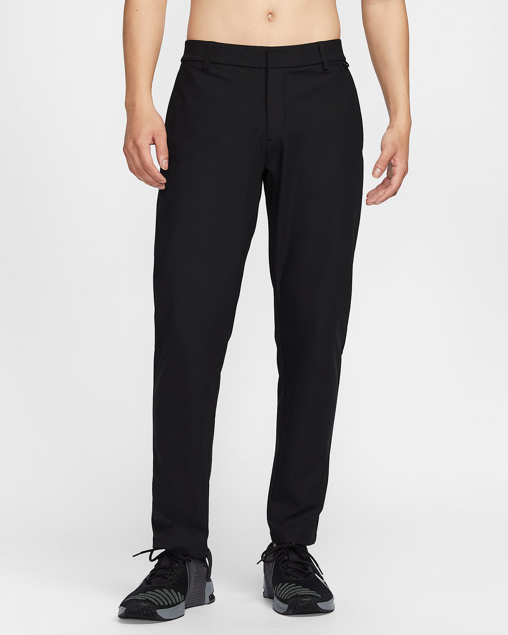 Nike 24.7 PerfectStretch Dri-FIT 男子防晒速干修身长裤 - 黑/黑/暗烟灰