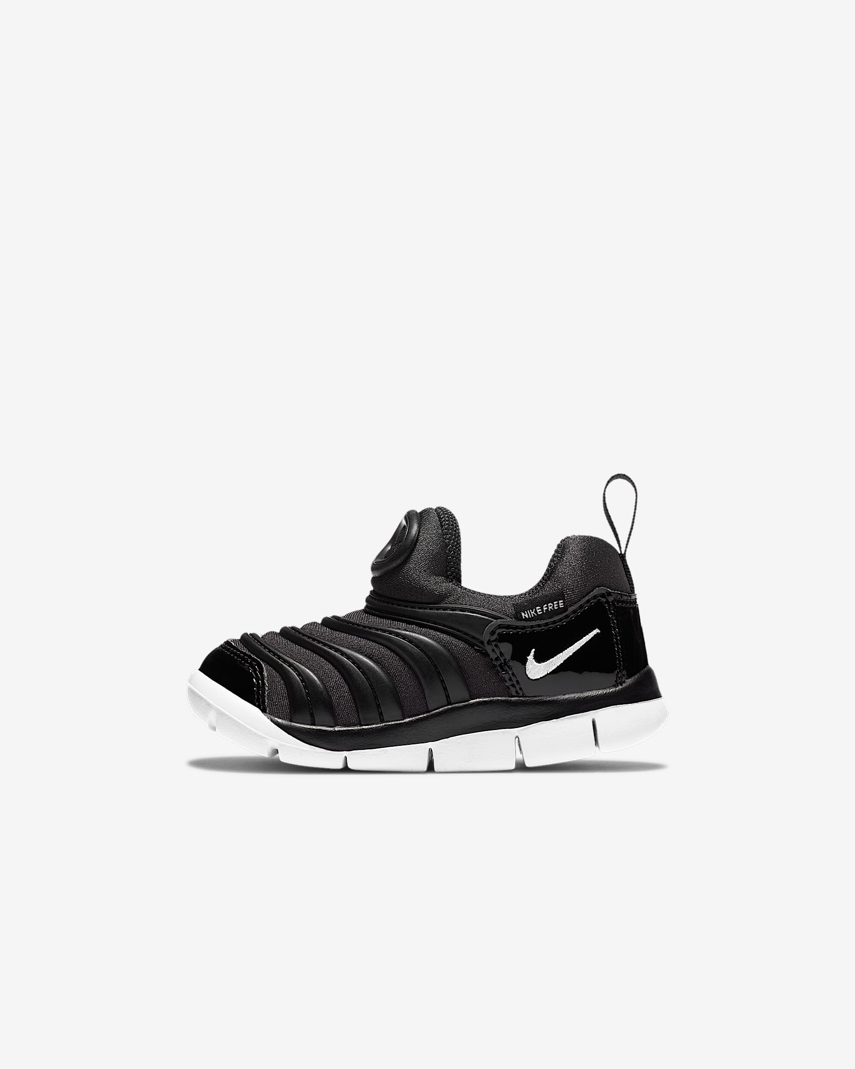 Nike Dynamo Free (TD) 婴童运动童鞋 - 煤黑/黑/白色