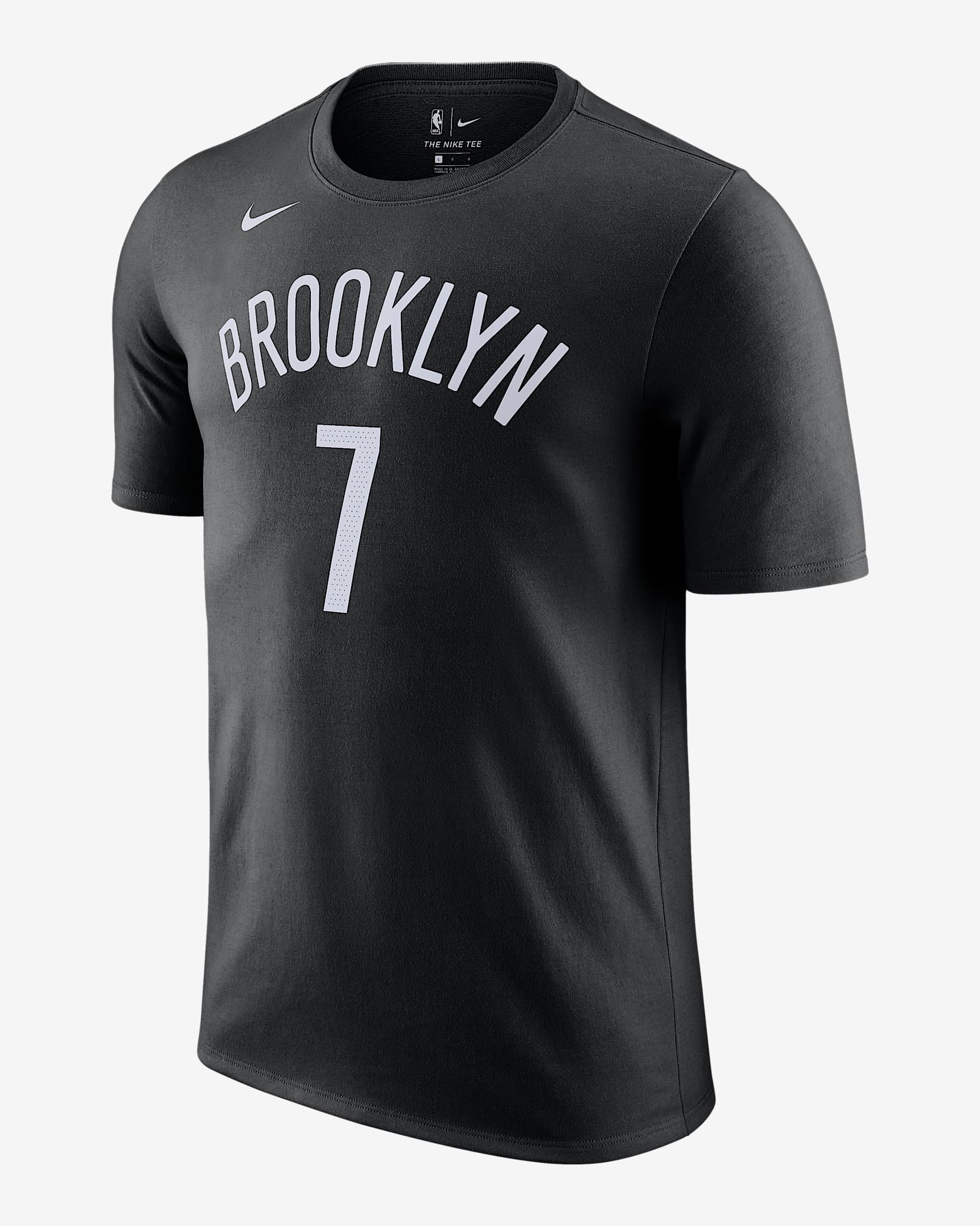 布鲁克林篮网队 Nike NBA 男子T恤 - 黑