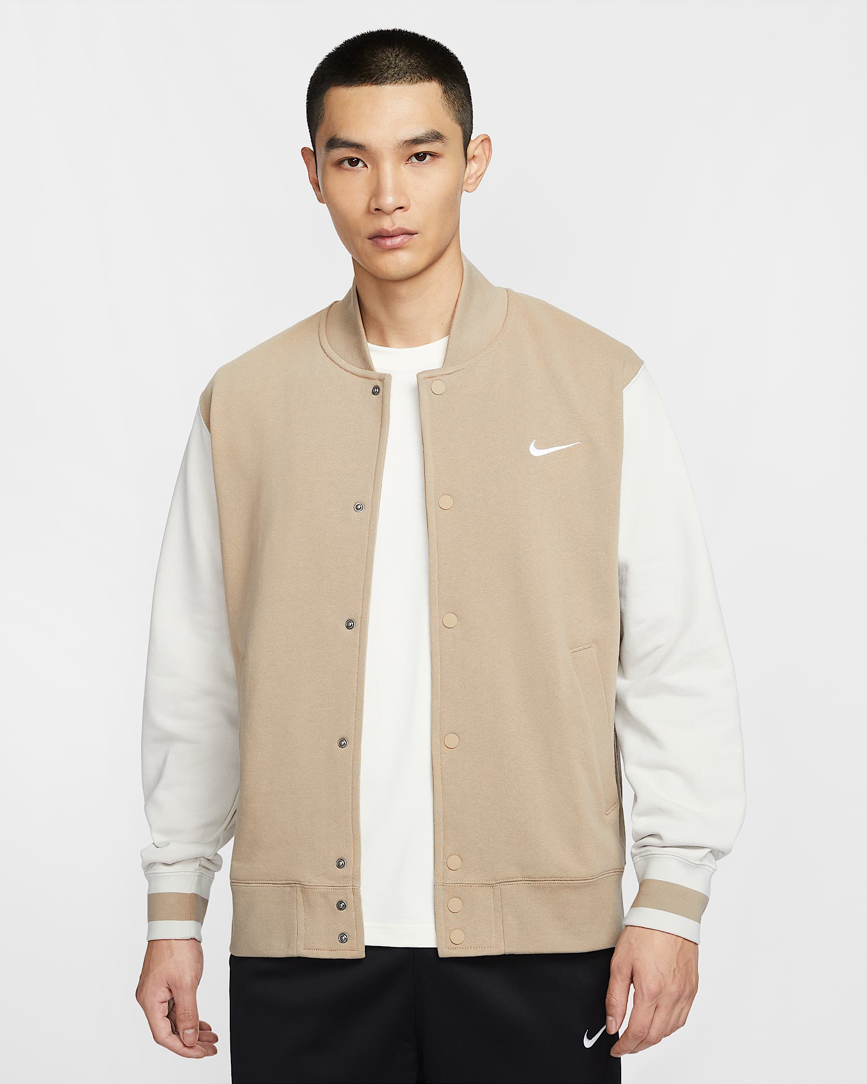 Nike 男子薄绒运动夹克 - 卡其