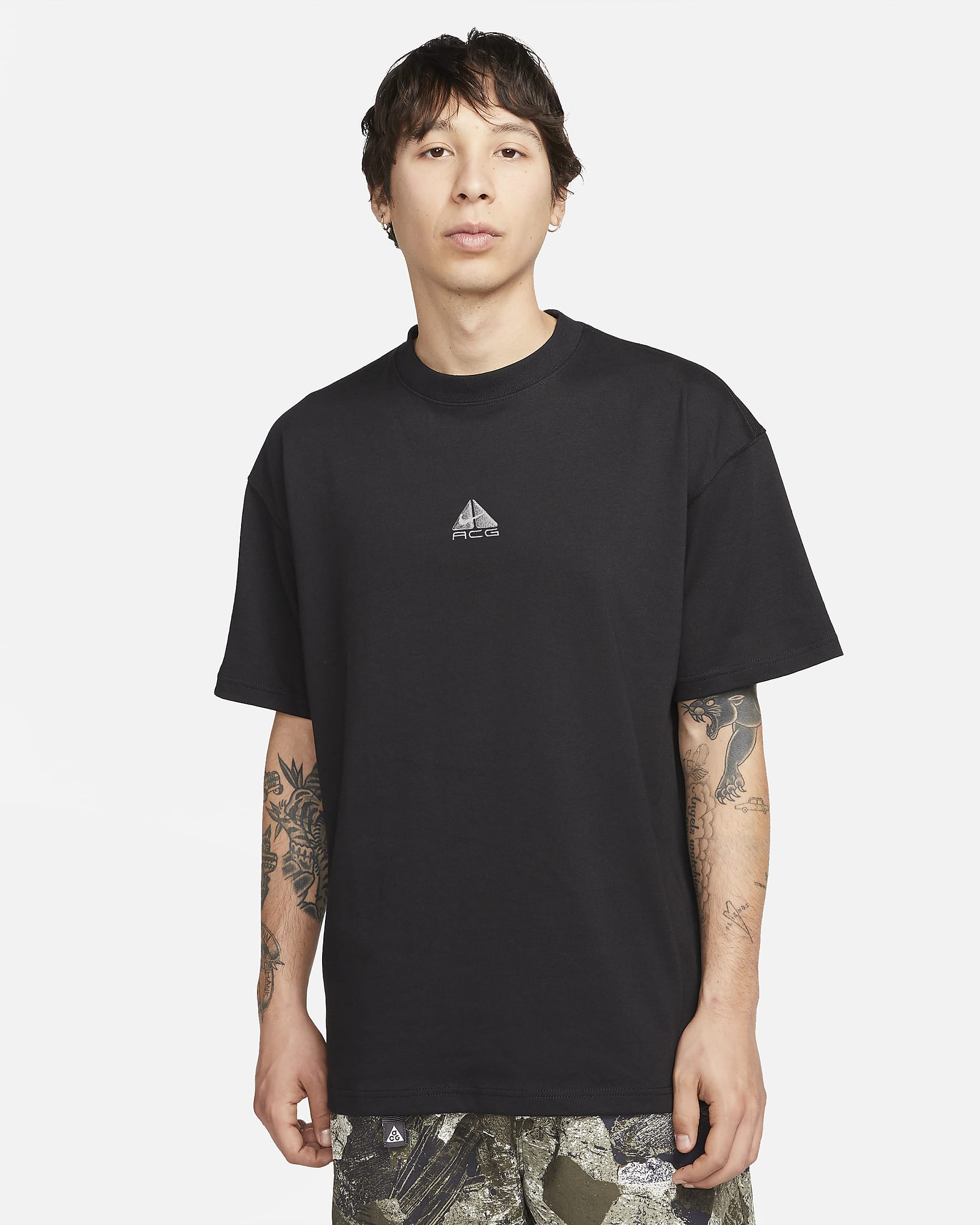 Nike ACG 男子速干T恤 - 黑/浅烟灰/山峰白