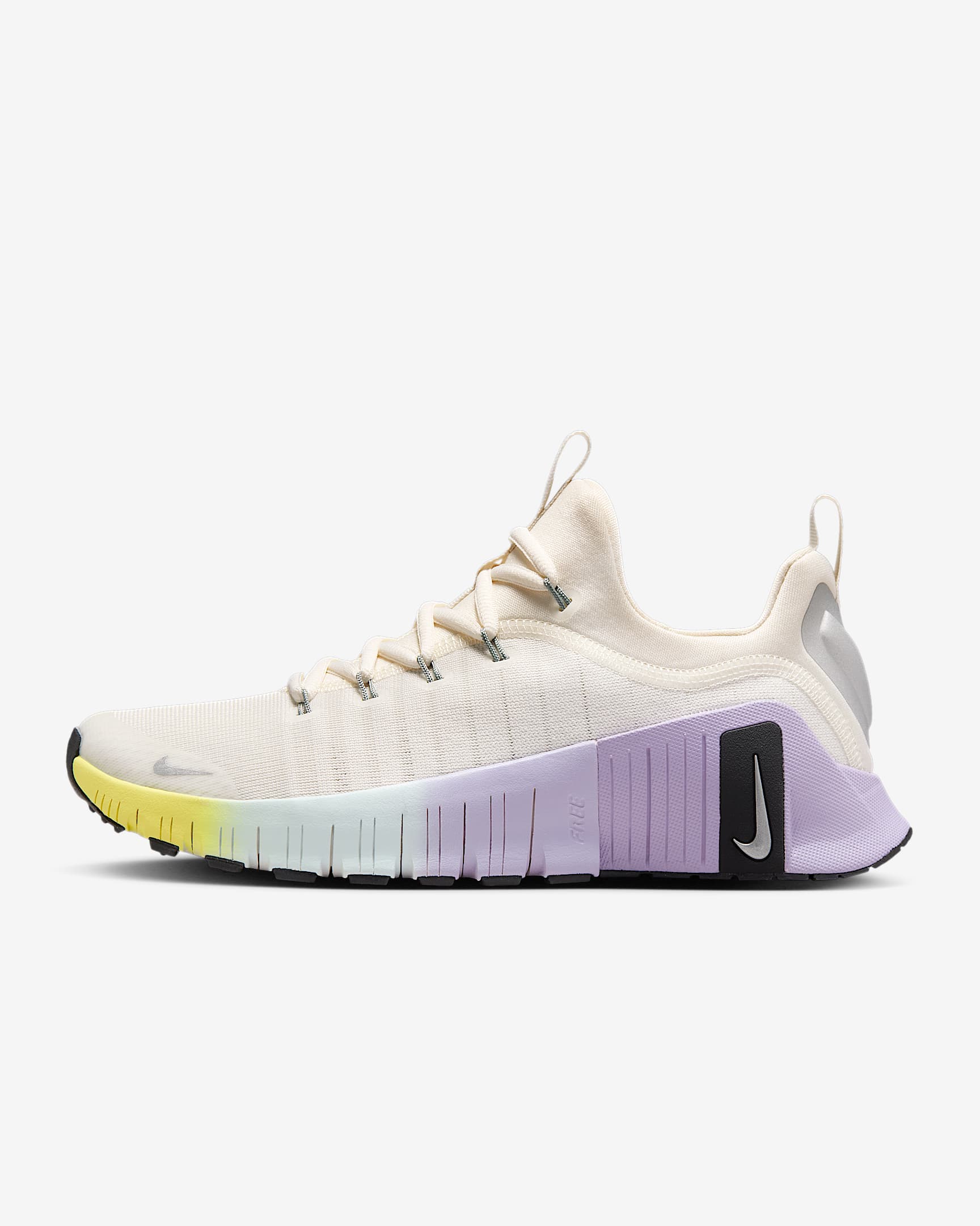 Nike Free Metcon 6 SE 女子训练鞋 - 幻影灰白/黑/绣球花紫/金属银