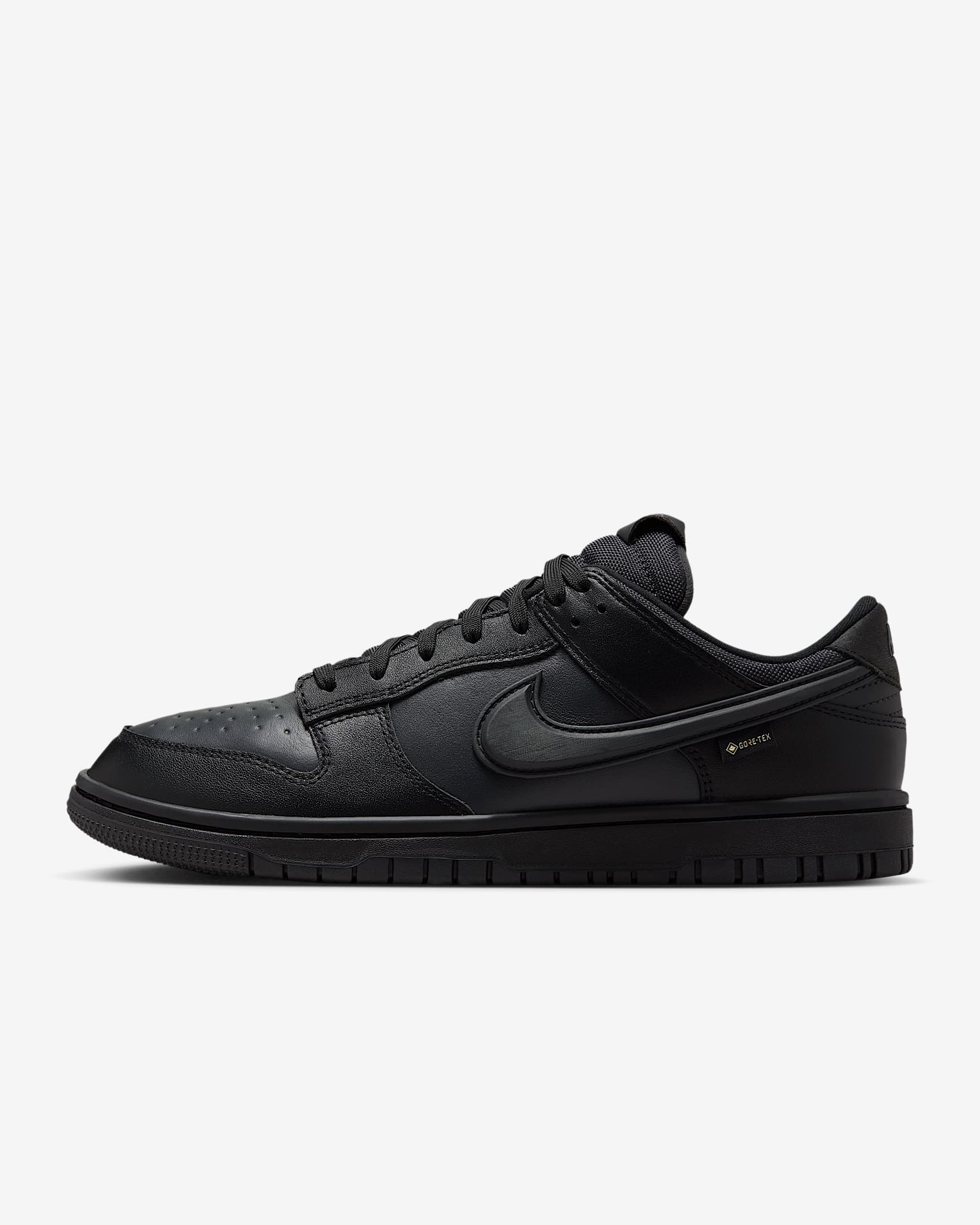 Nike Dunk Low GORE-TEX 男子防水运动鞋 - 黑/煤黑/灰黑