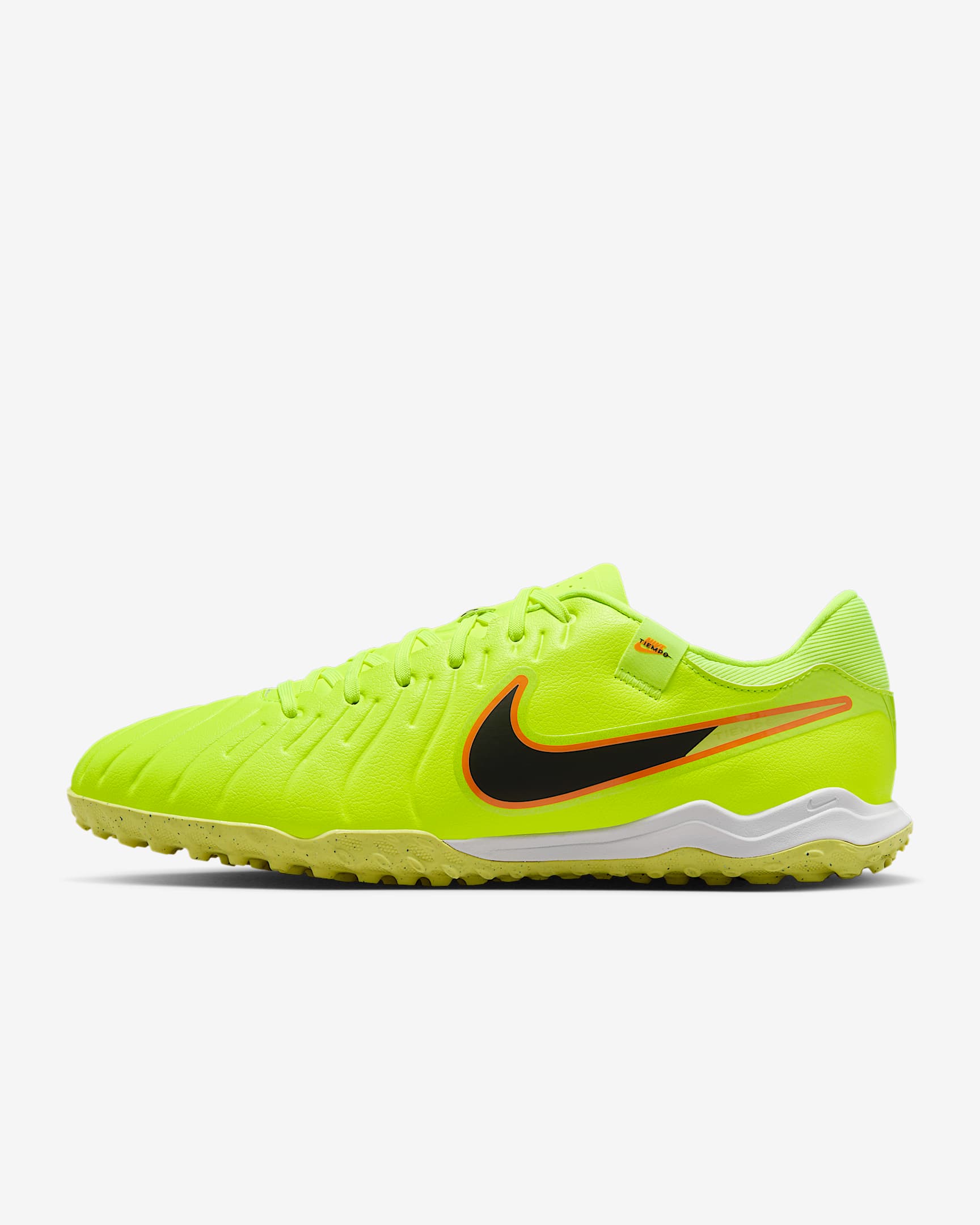 Nike Tiempo Legend 10 Academy 耐克传奇系列 TF 人造场地低帮足球鞋 - 荧光黄/黑