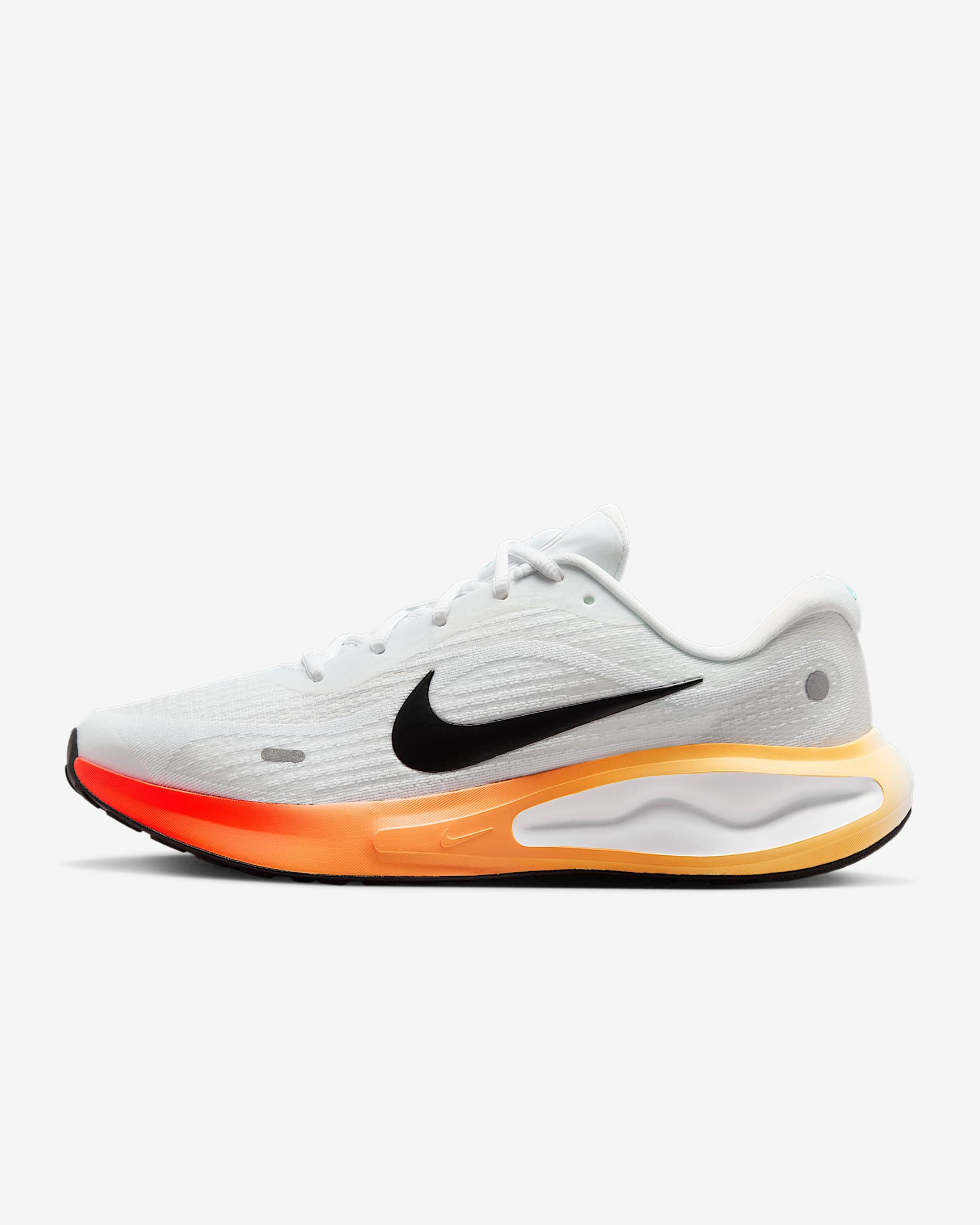 Nike Journey Run 男子公路跑步鞋 - 白色/白色/亮深红/黑