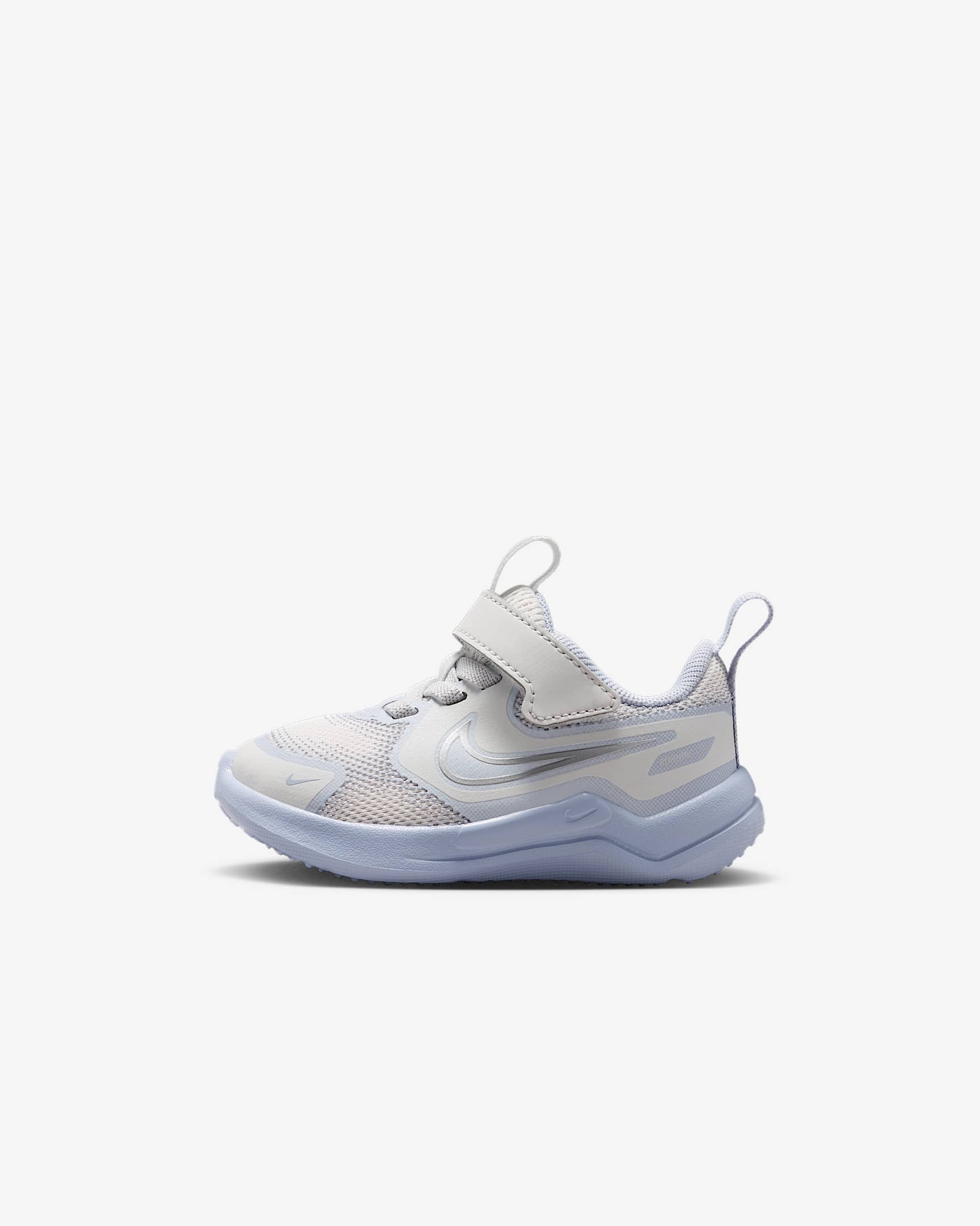 Nike Cosmic Runner 耐克宇宙一号婴童易穿脱运动鞋 - 浅银灰/幻影/足球灰/金属银