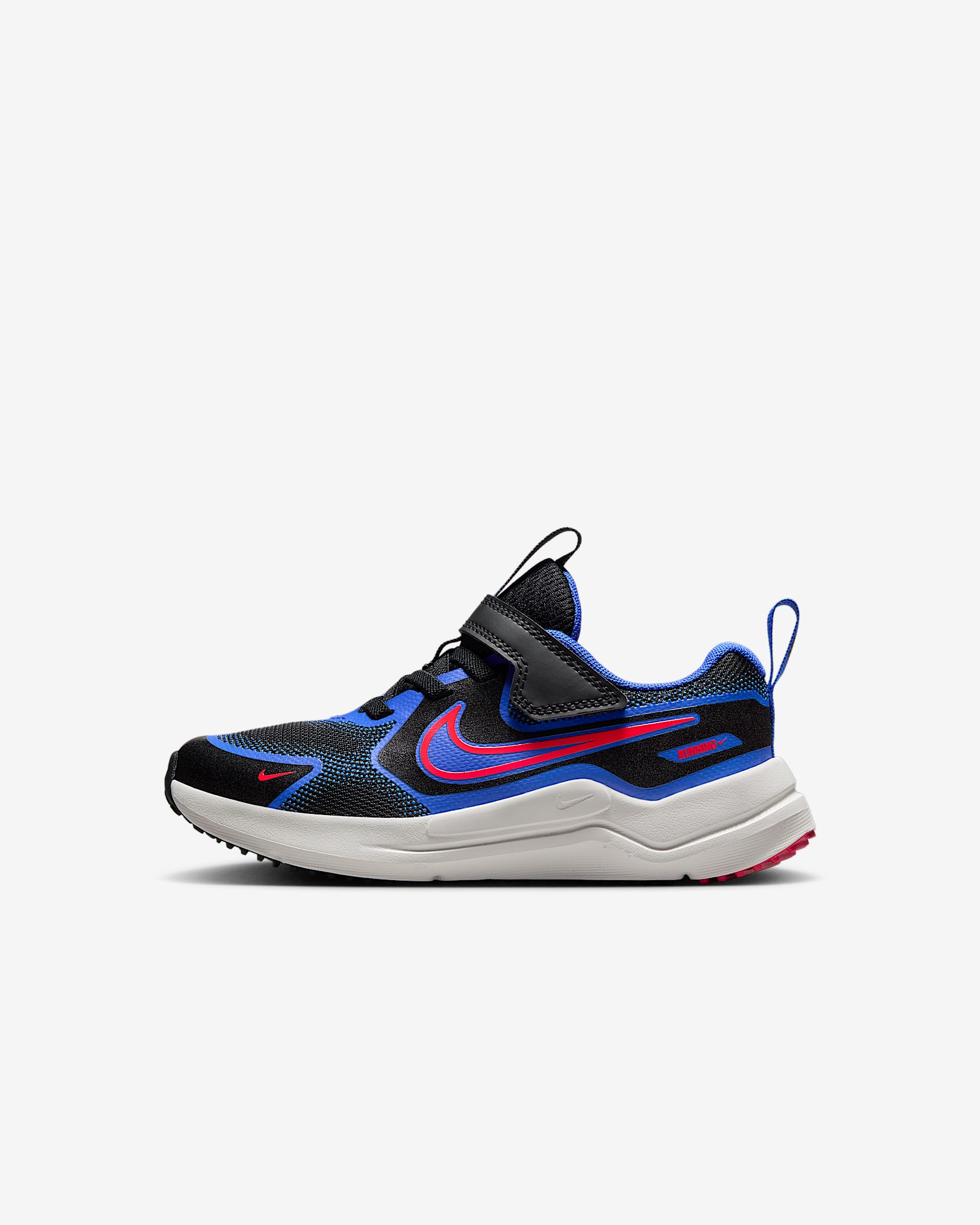 Nike Cosmic Runner 耐克宇宙一号幼童易穿脱运动鞋 - 黑/皇家蓝/山峰白/亮深红