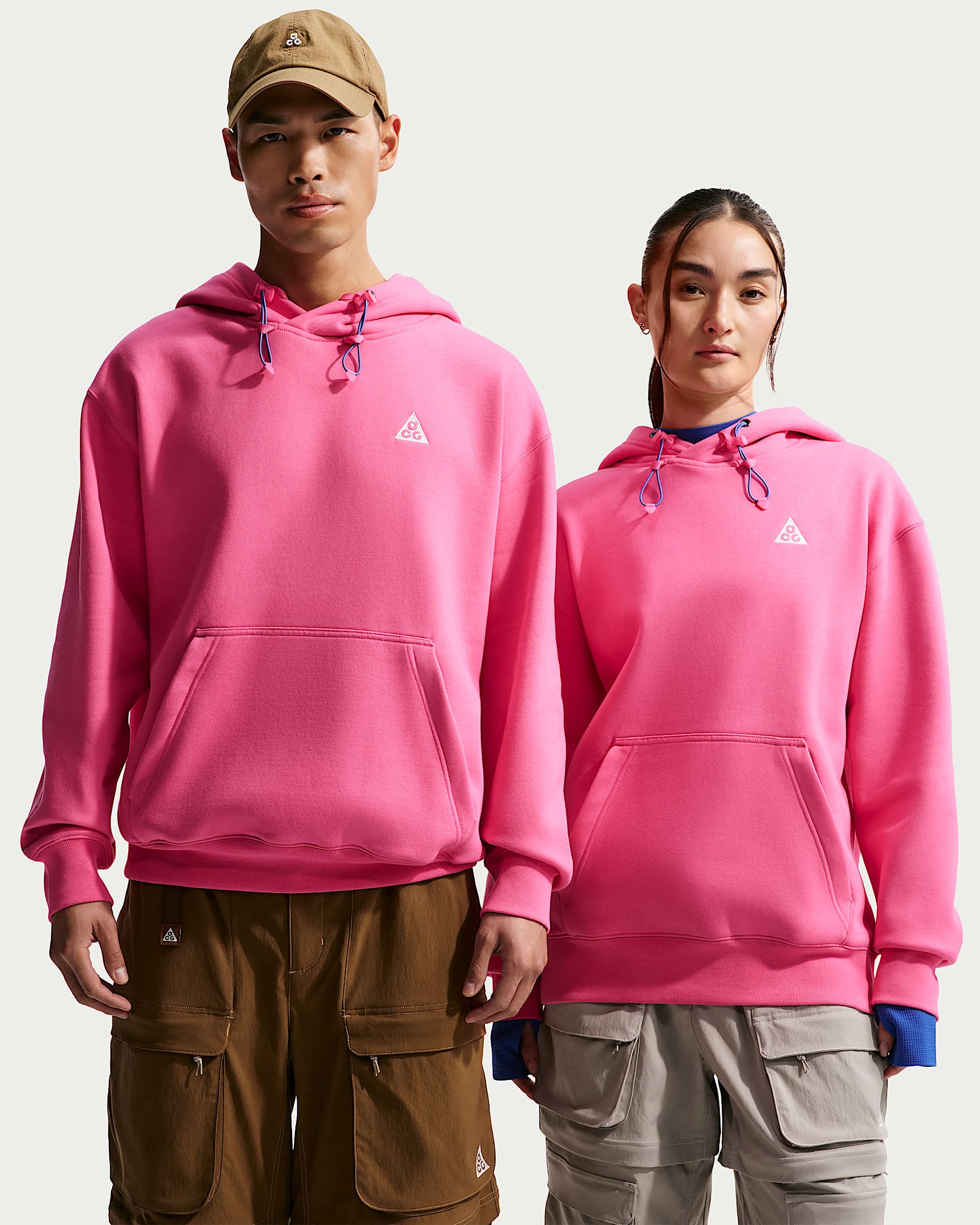 Nike ACG Therma-FIT 加绒套头连帽衫 - 亚紫粉/波斯紫/山峰白