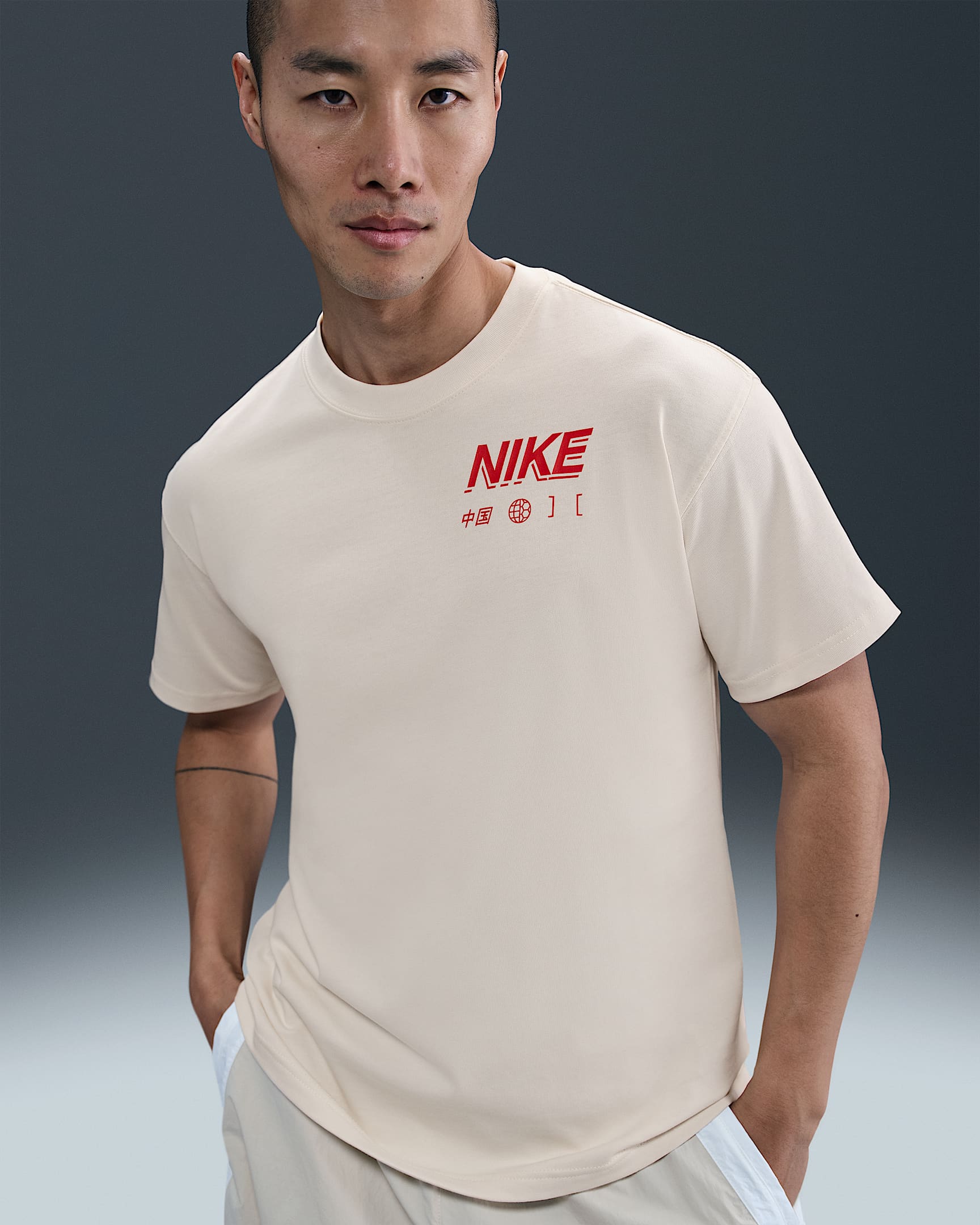 中国队 Premium Nike 男子足球T恤 - 幻影灰白