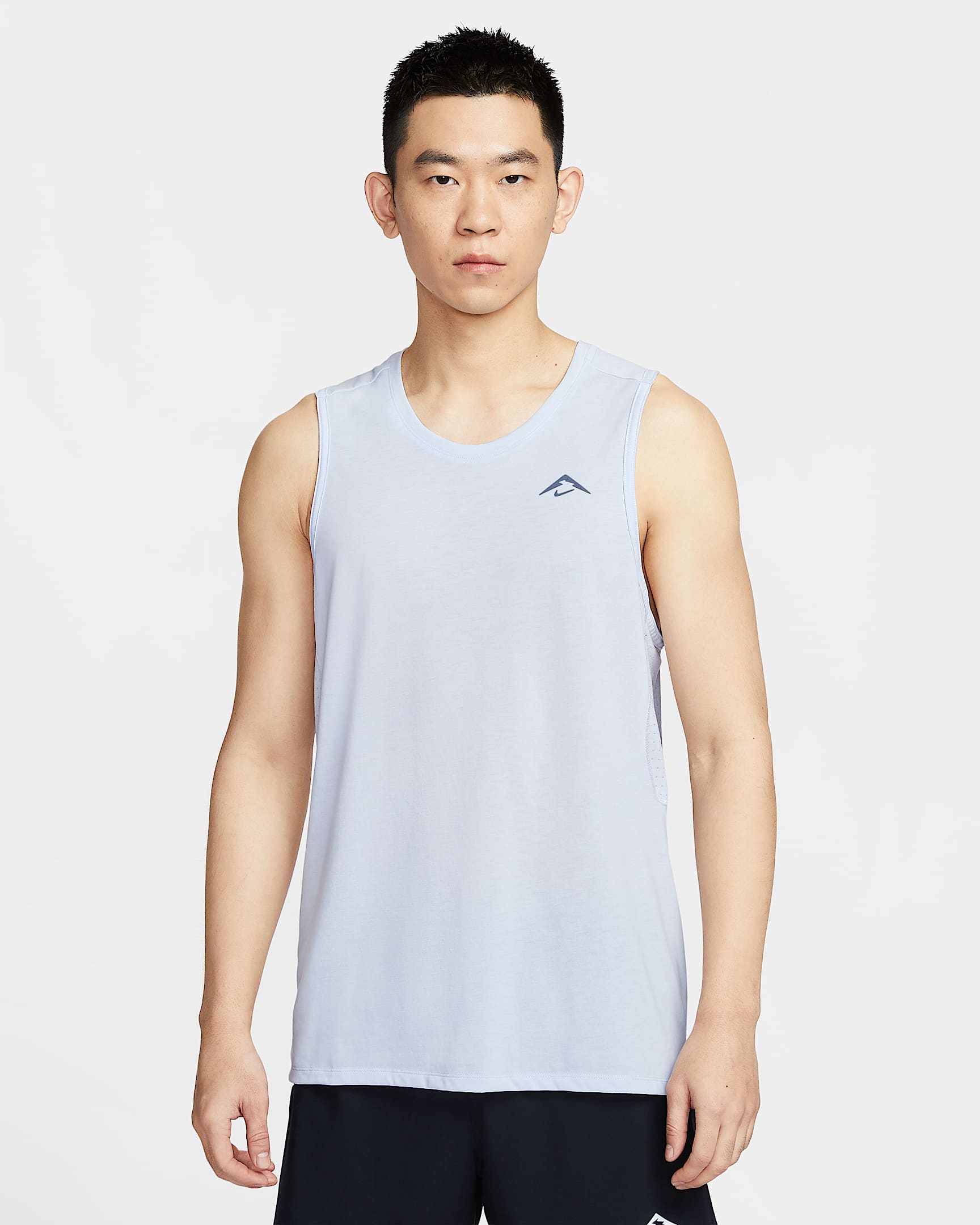 Nike Solar Chase Dri-FIT ADV 男子速干跑步背心 - 足球灰/黑