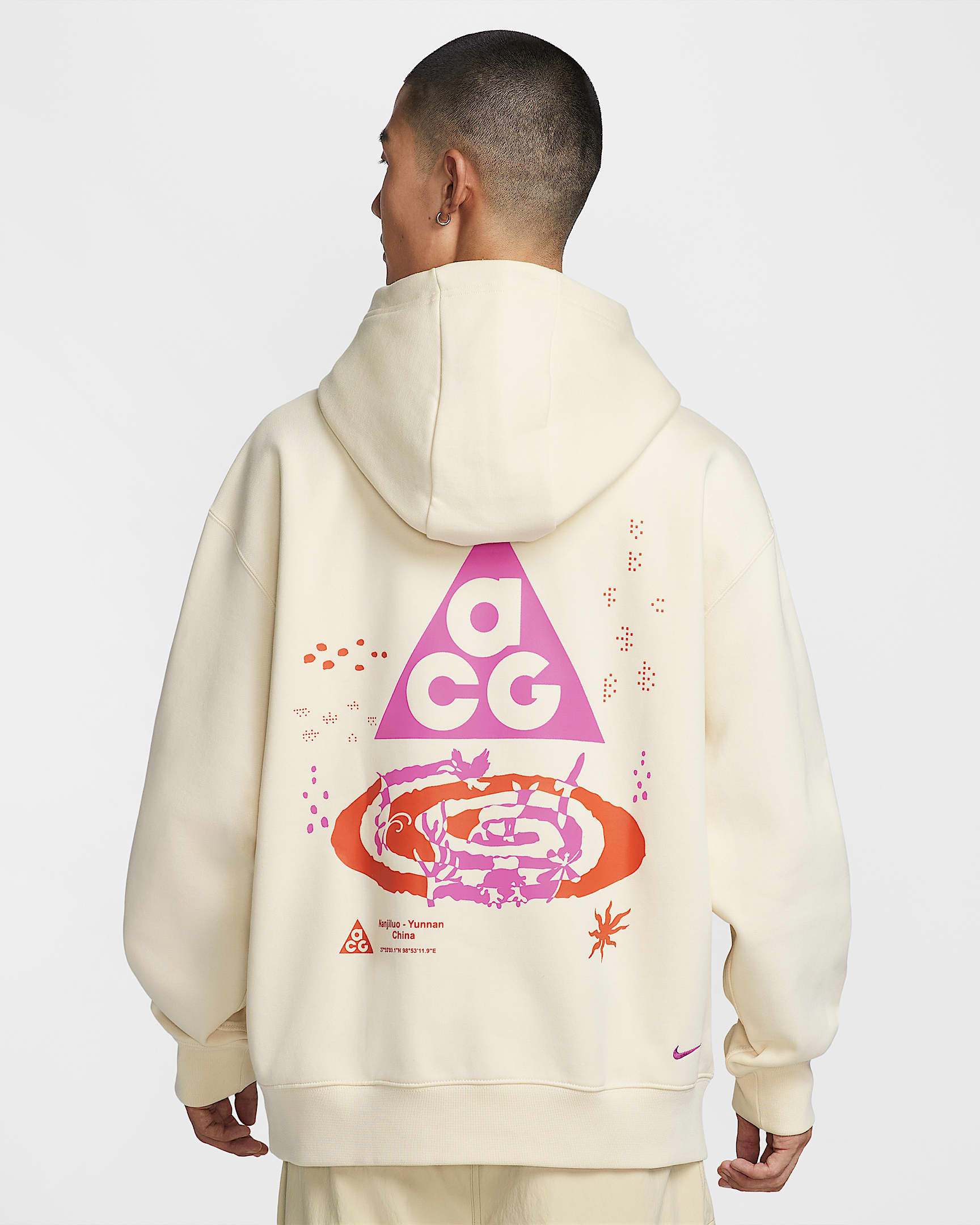 Nike ACG "Tuff Fleece" 加绒套头连帽衫 - 椰奶色
