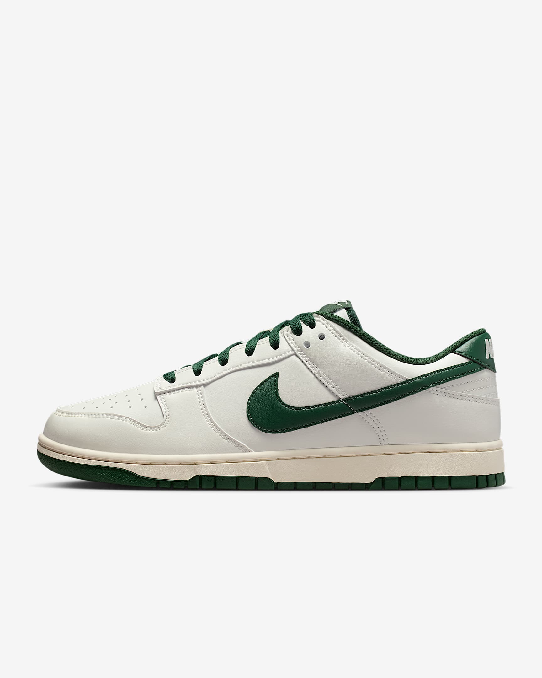 Nike Dunk Low Retro 男子运动鞋板鞋 - 帆白/帆白/冷杉绿
