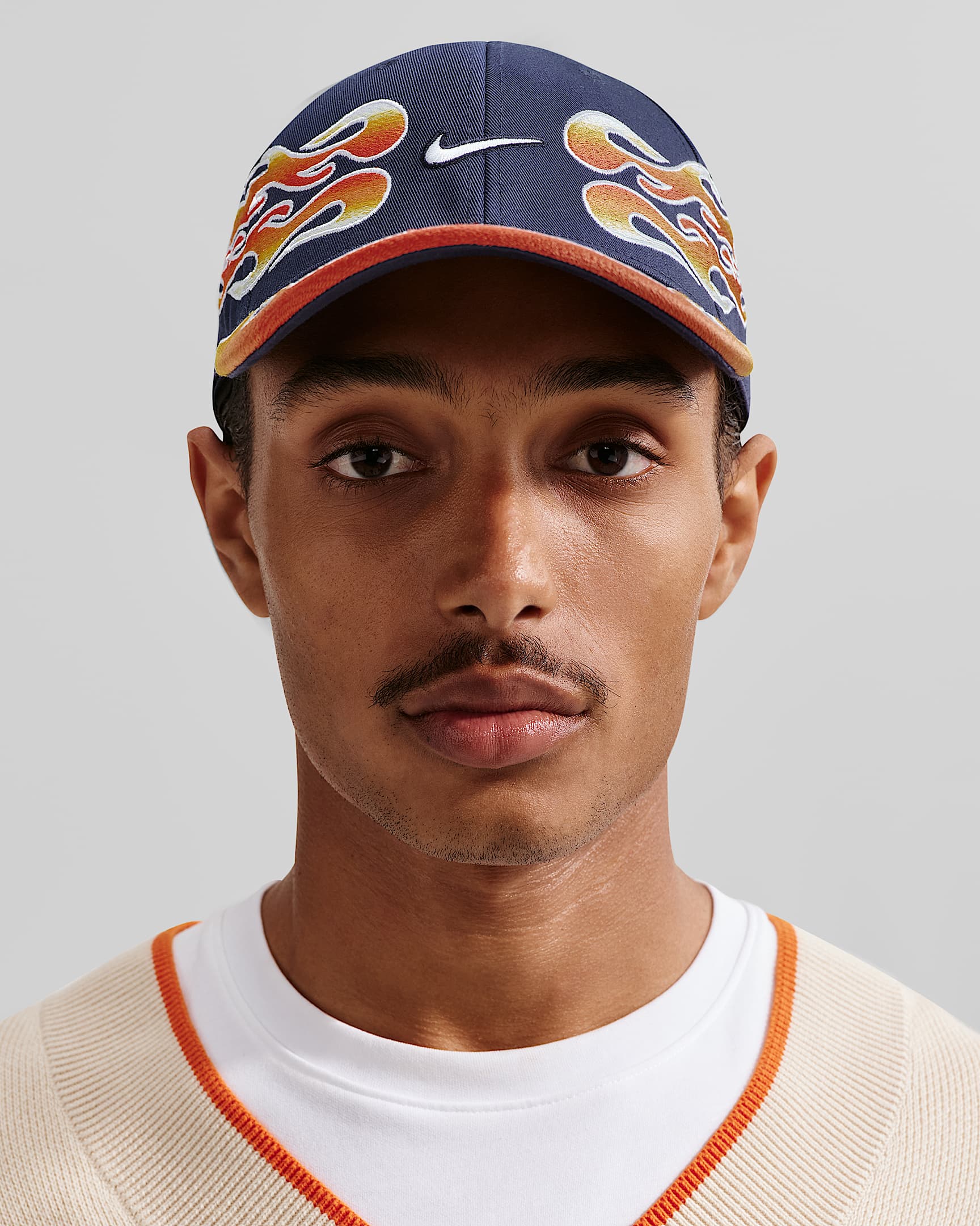 Nike Club OG Flame 半硬顶运动帽 - 深藏青