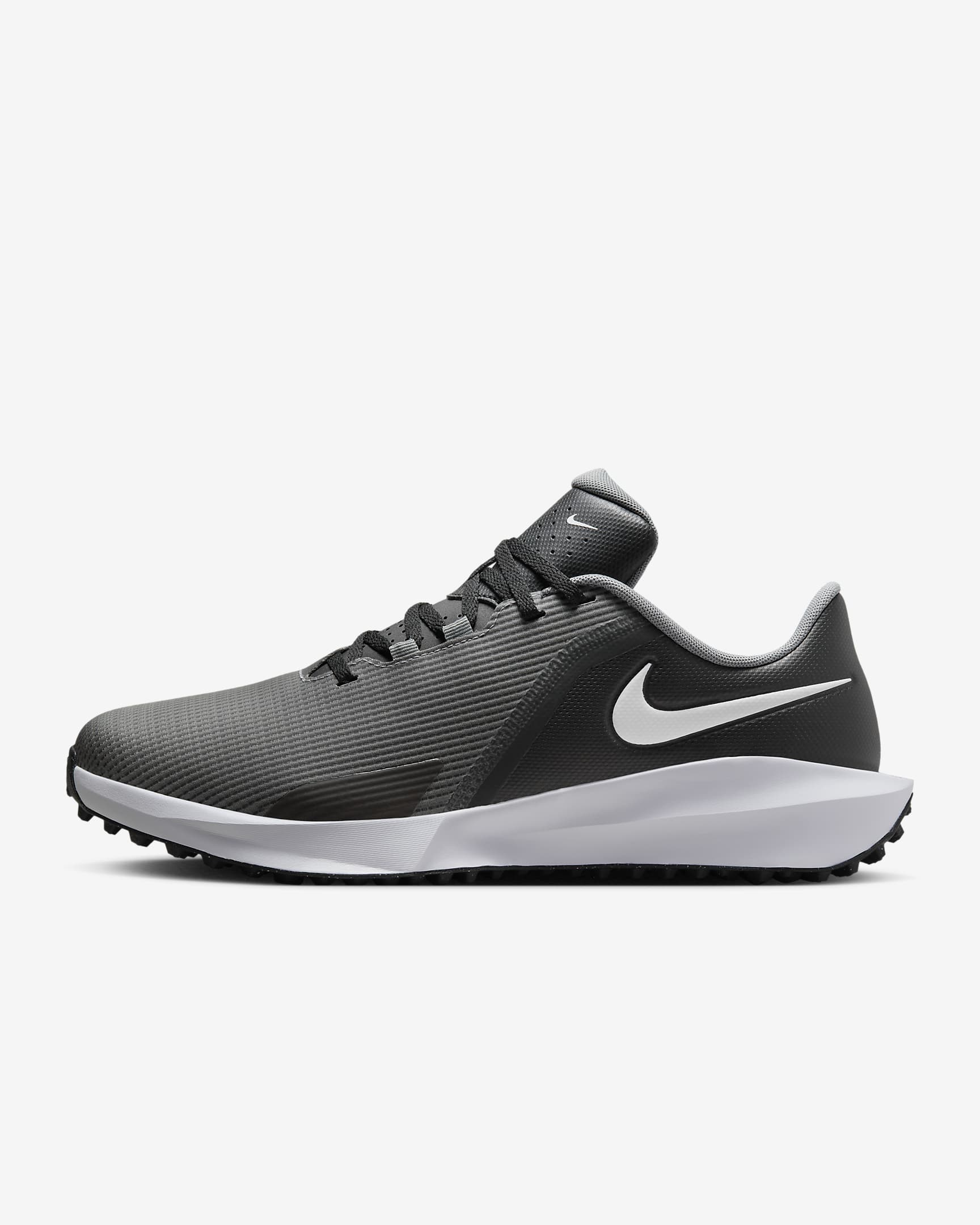 Nike Infinity G NN 男/女高尔夫球鞋 - 黑/烟灰/白色