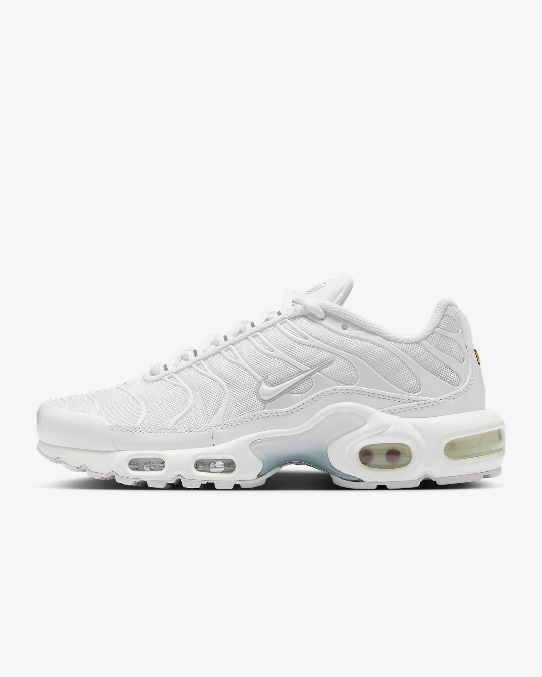 Nike Air Max Plus 女子运动鞋 - 白色/白金色/白色