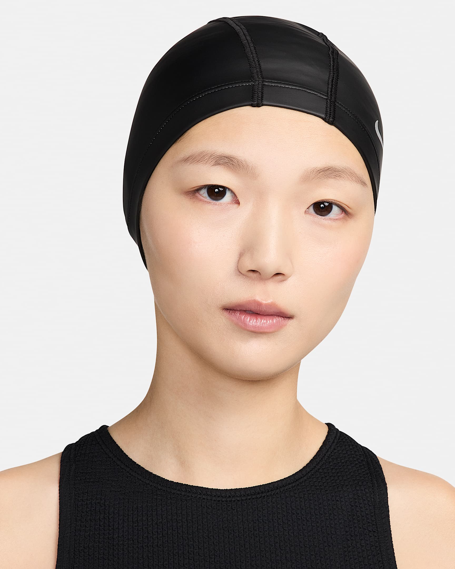 Nike Swim 合成材质涂层泳帽 - 黑/白色
