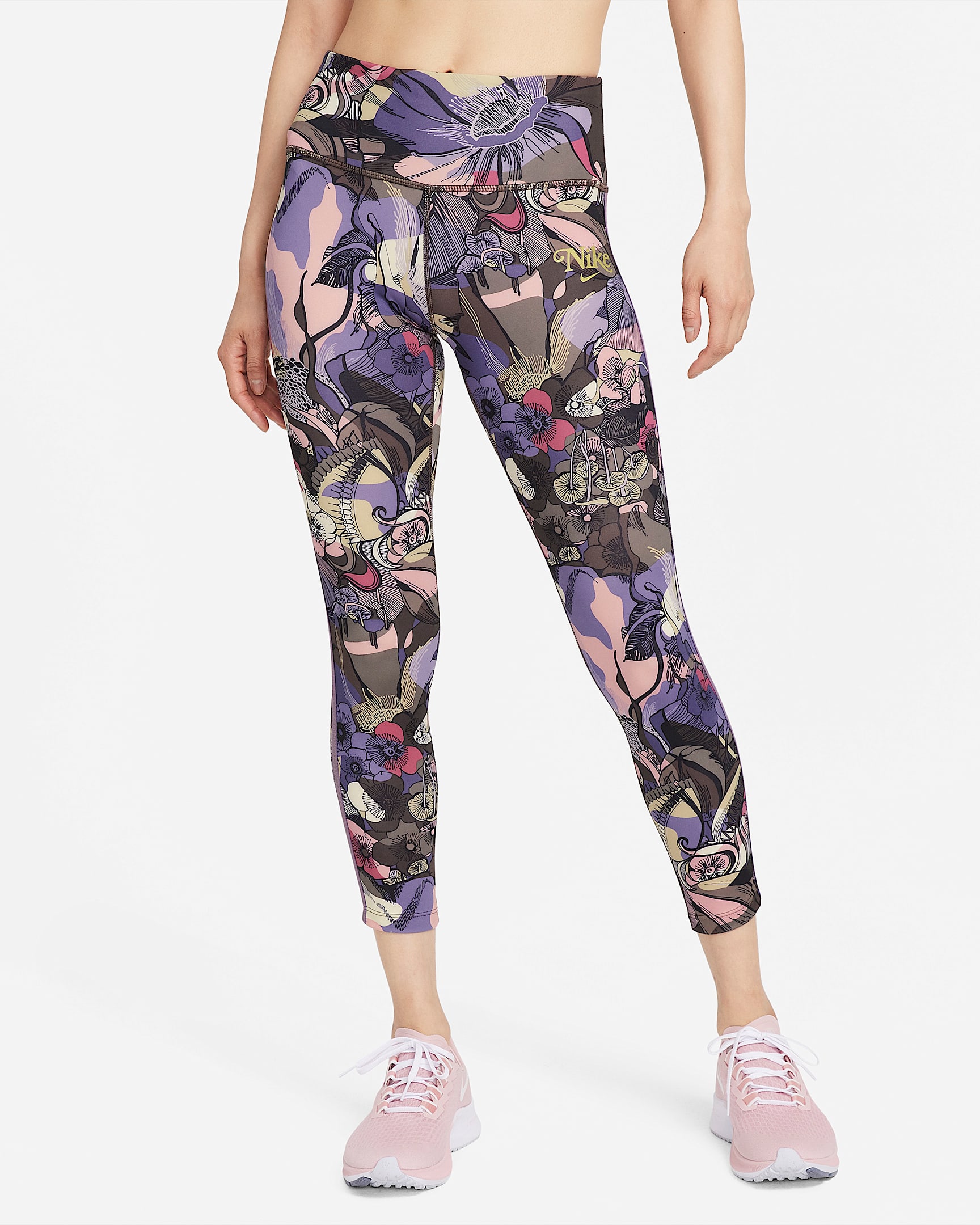 Nike Epic Fast Femme 7/8 女子中腰跑步紧身裤 - 黑