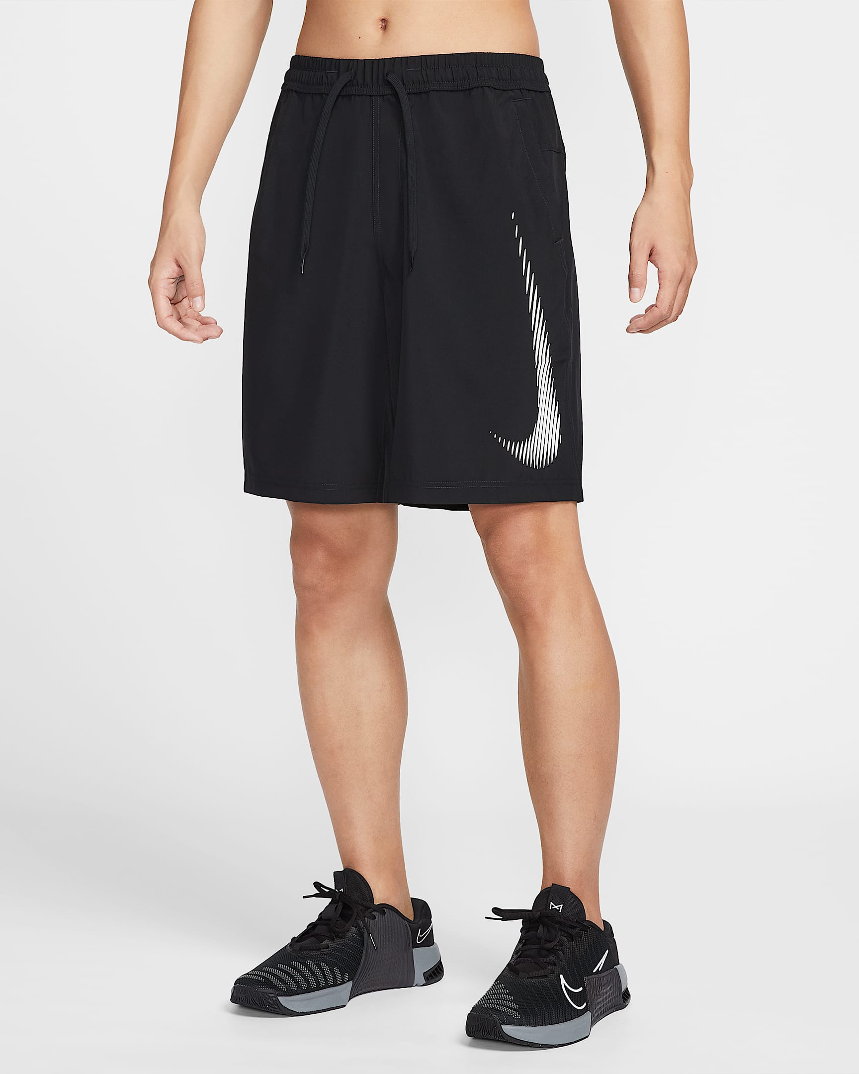 Nike Form Dri-FIT 男子速干百搭短裤(无衬裤) - 黑/白色