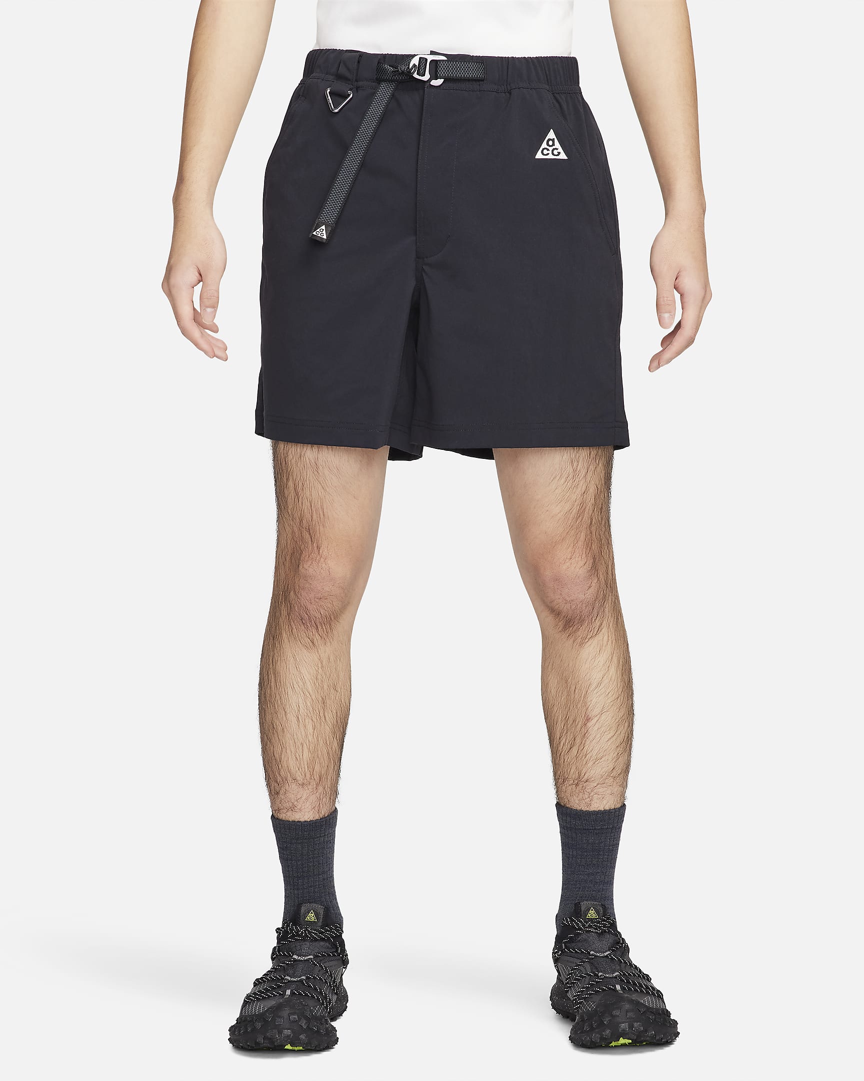 Nike ACG 男子徒步短裤 - 黑/煤黑/山峰白