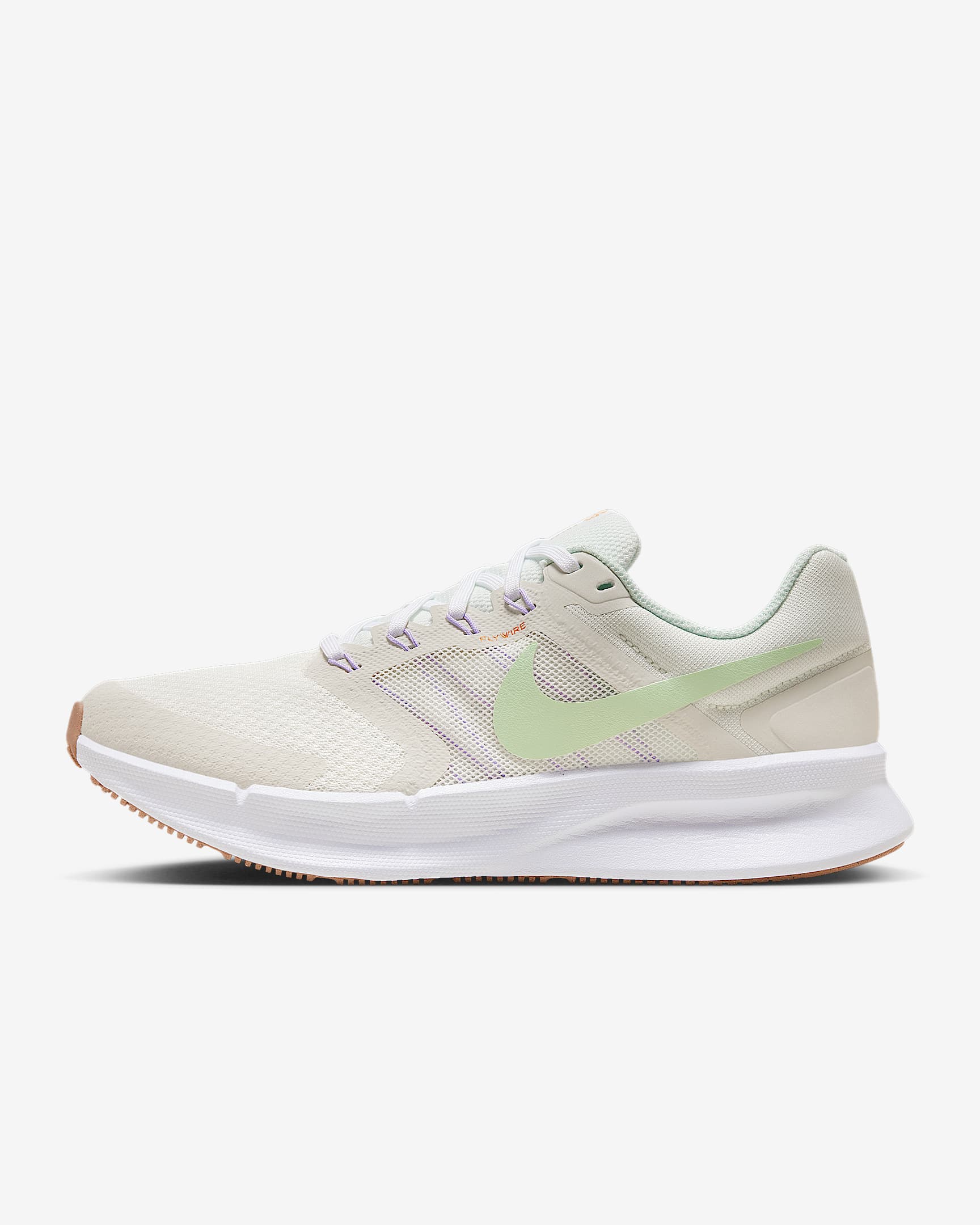 Nike Run Swift 3 女子公路跑步鞋 - 帆白/白色/薄雾紫/蒸气绿