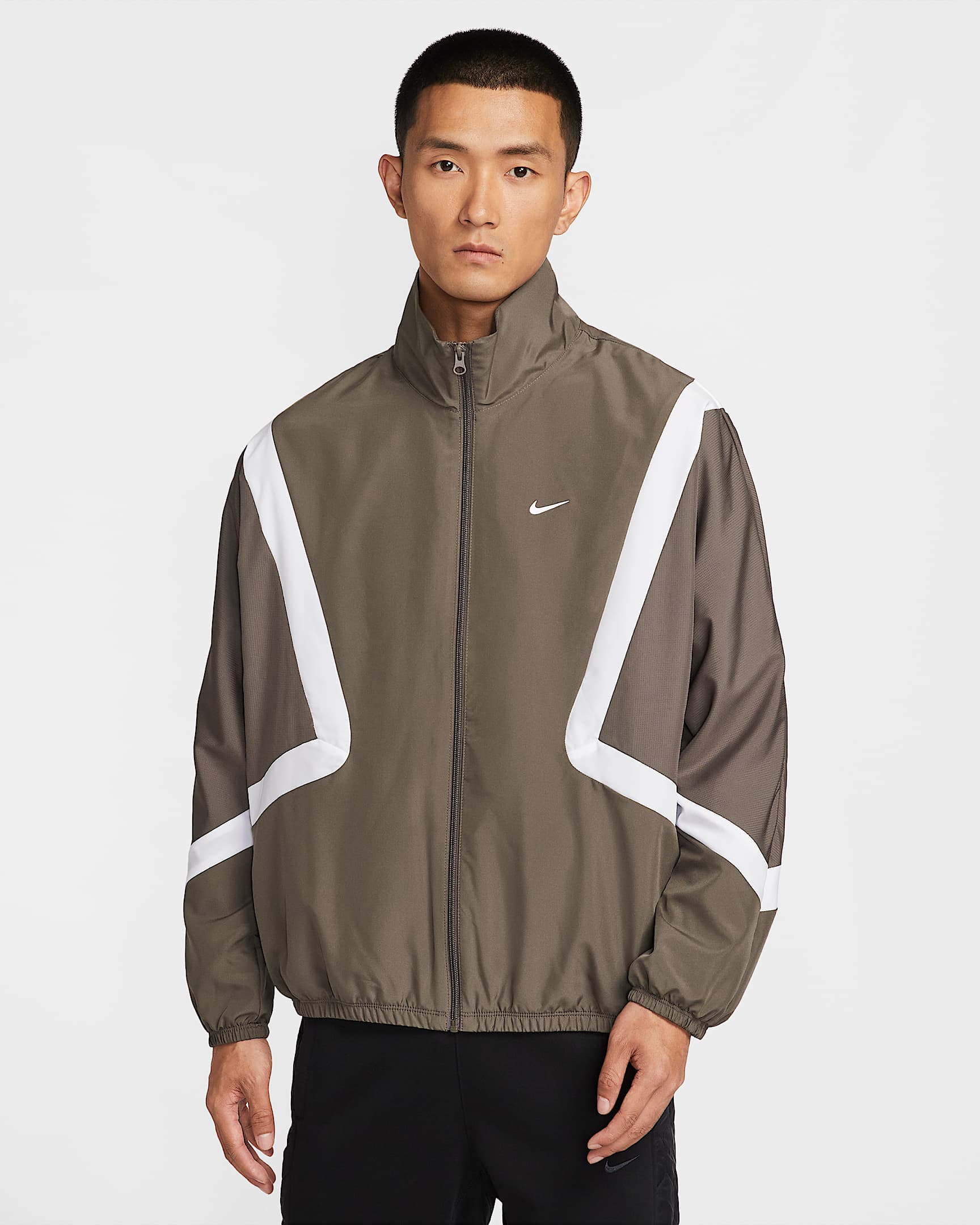 Nike Icon 男子梭织篮球夹克 - 矿石灰
