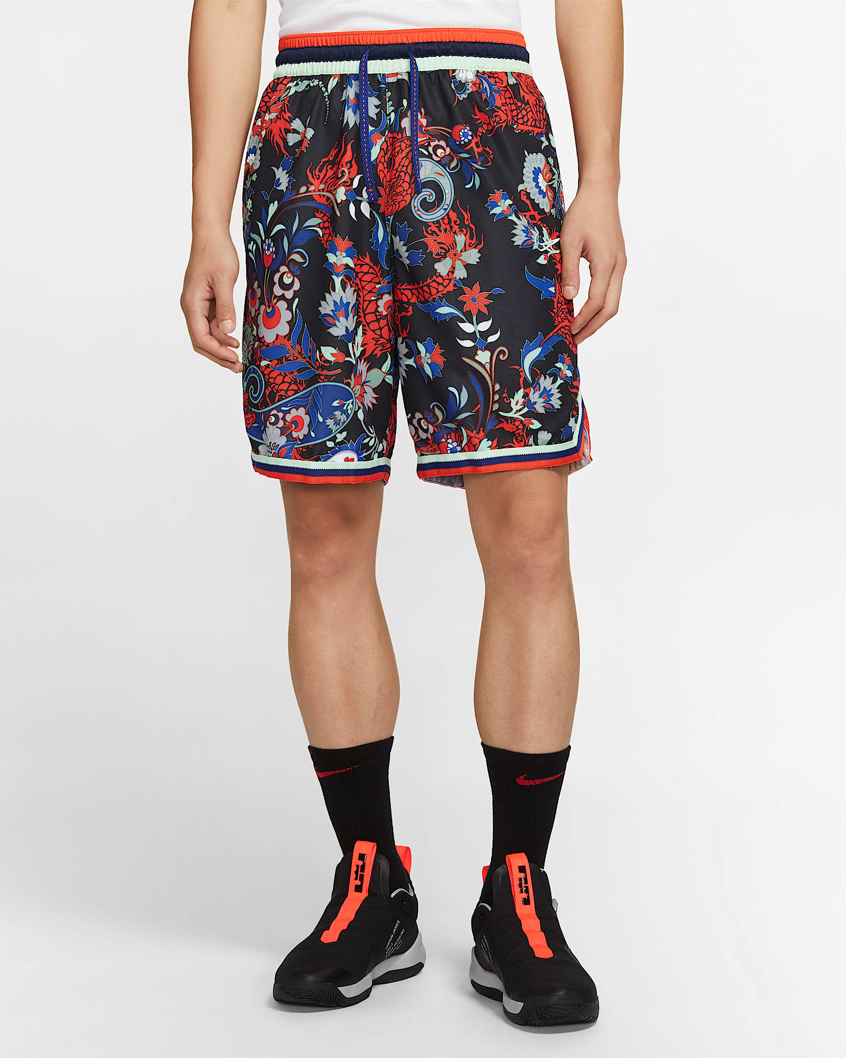 Nike DNA 男子篮球短裤 - 深宝蓝/队橙/Cucumber Calm