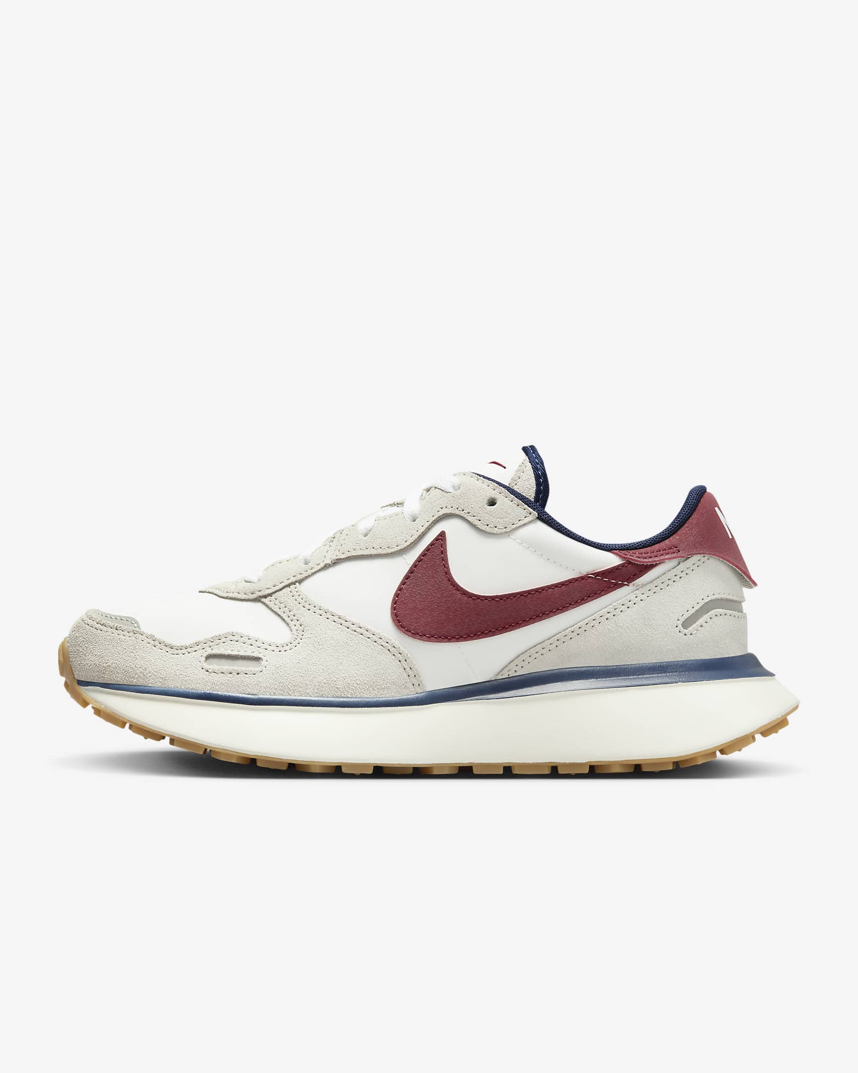 Nike Phoenix Waffle 复古运动鞋 - 浅骨色/帆白/深藏青/队红