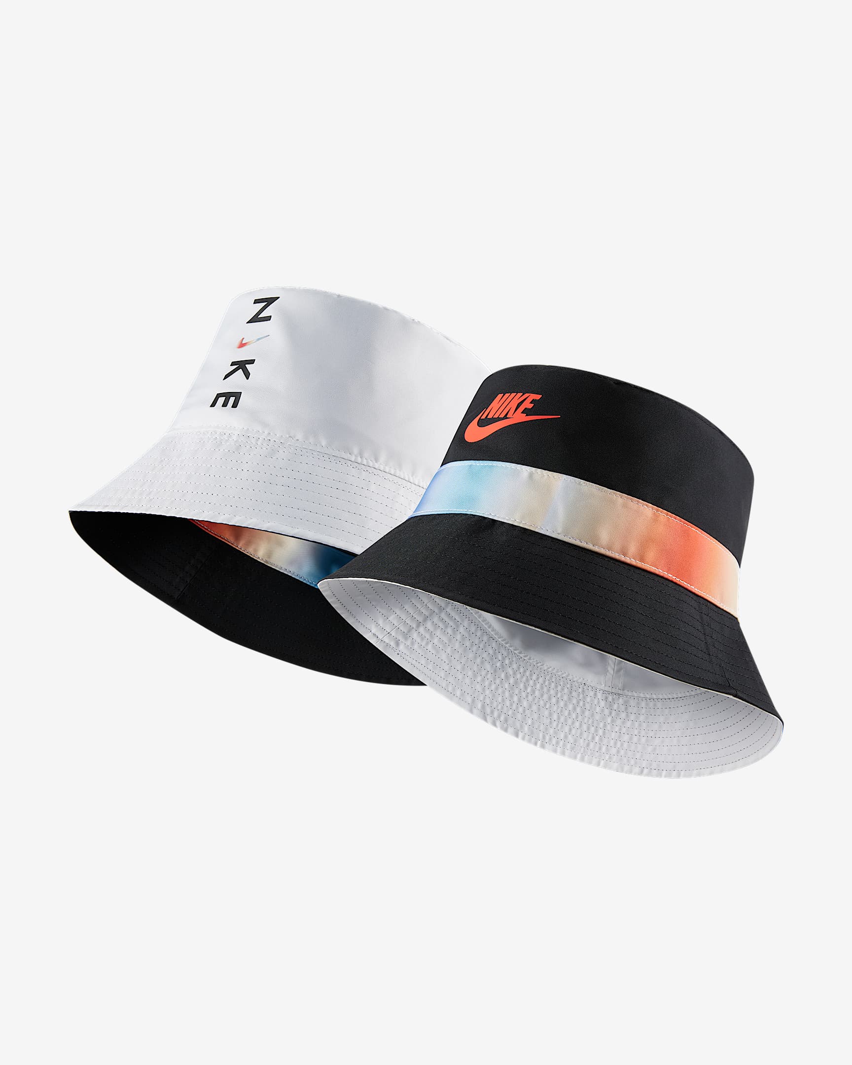 Nike 儿童双面佩戴渔夫帽 - 黑/白色/亮深红