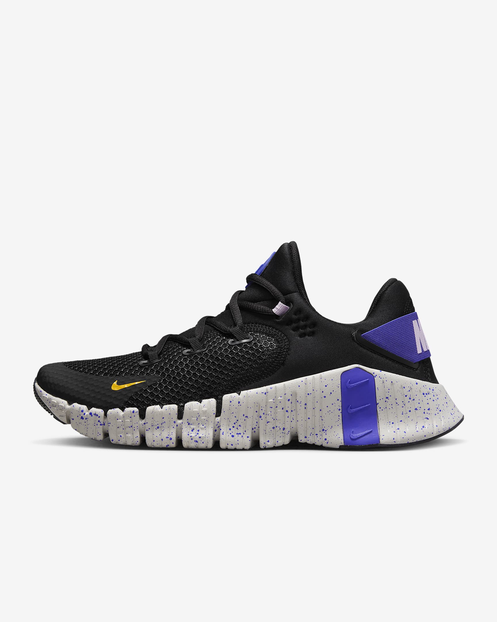 Nike Free Metcon 4 女子训练鞋 - 黑/青石蓝/粉紫/赭黄