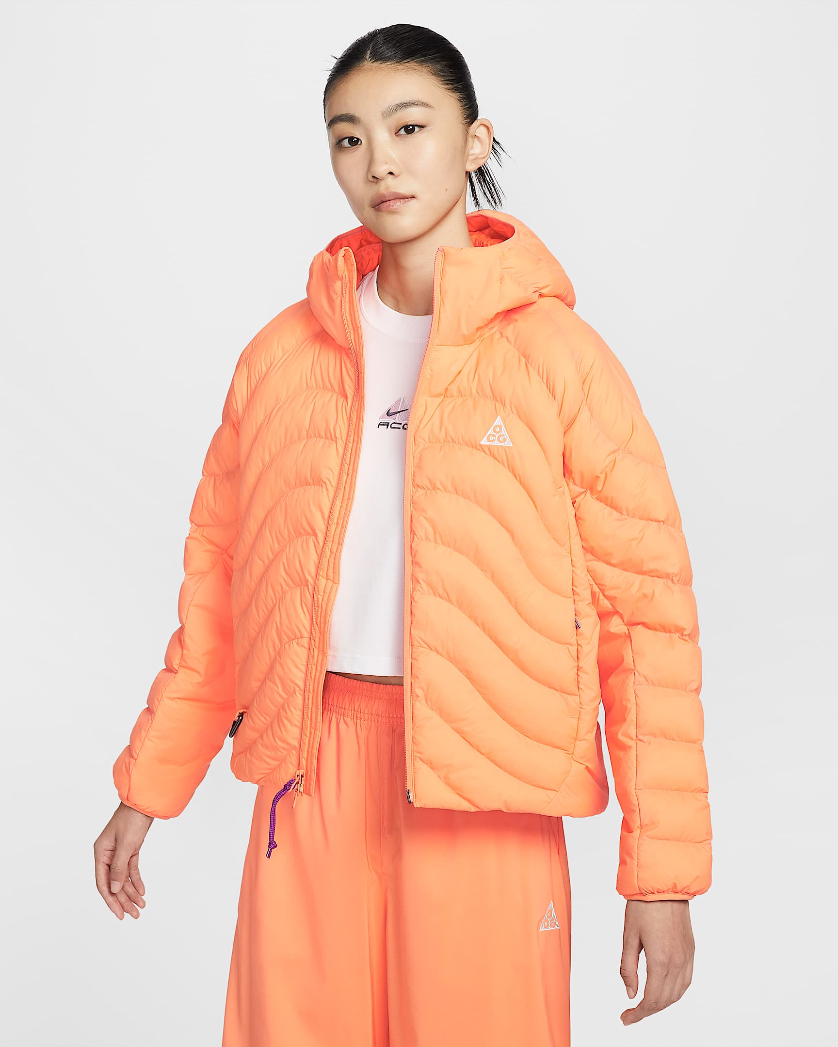 Nike ACG "Lava Flow" Therma-FIT ADV 女子夹克 - 马拉喀什橙/安全橙/马拉喀什橙/山峰白