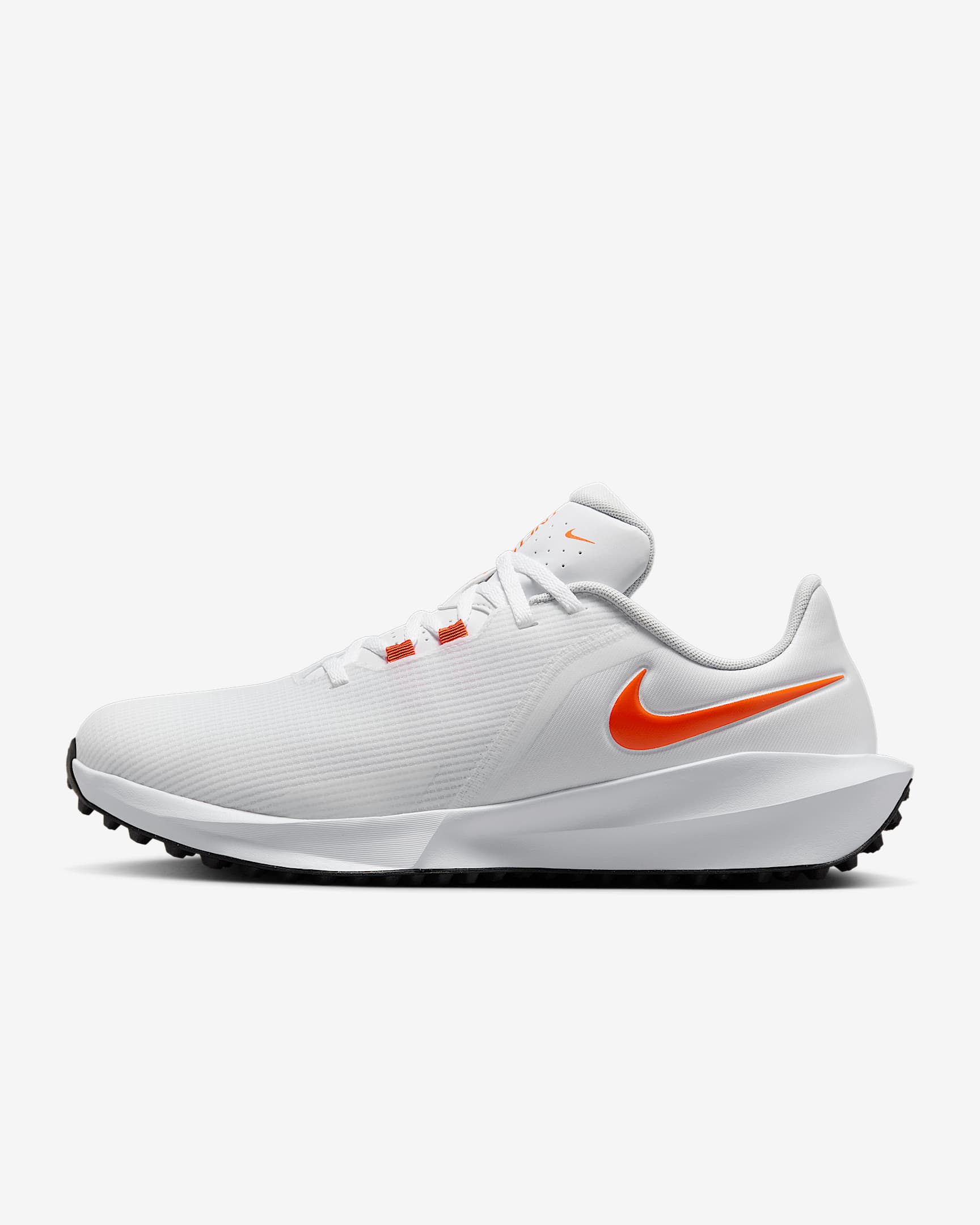 Nike Infinity G NN 男/女高尔夫球鞋 - 白色/黑/安全橙