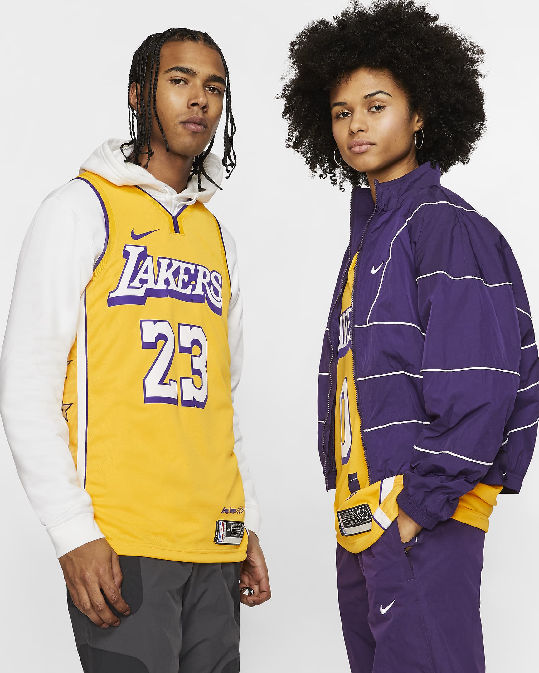 洛杉矶湖人队 (LeBron James) – City Edition Nike NBA Swingman Jersey 男子球衣 - 阿马里洛黄