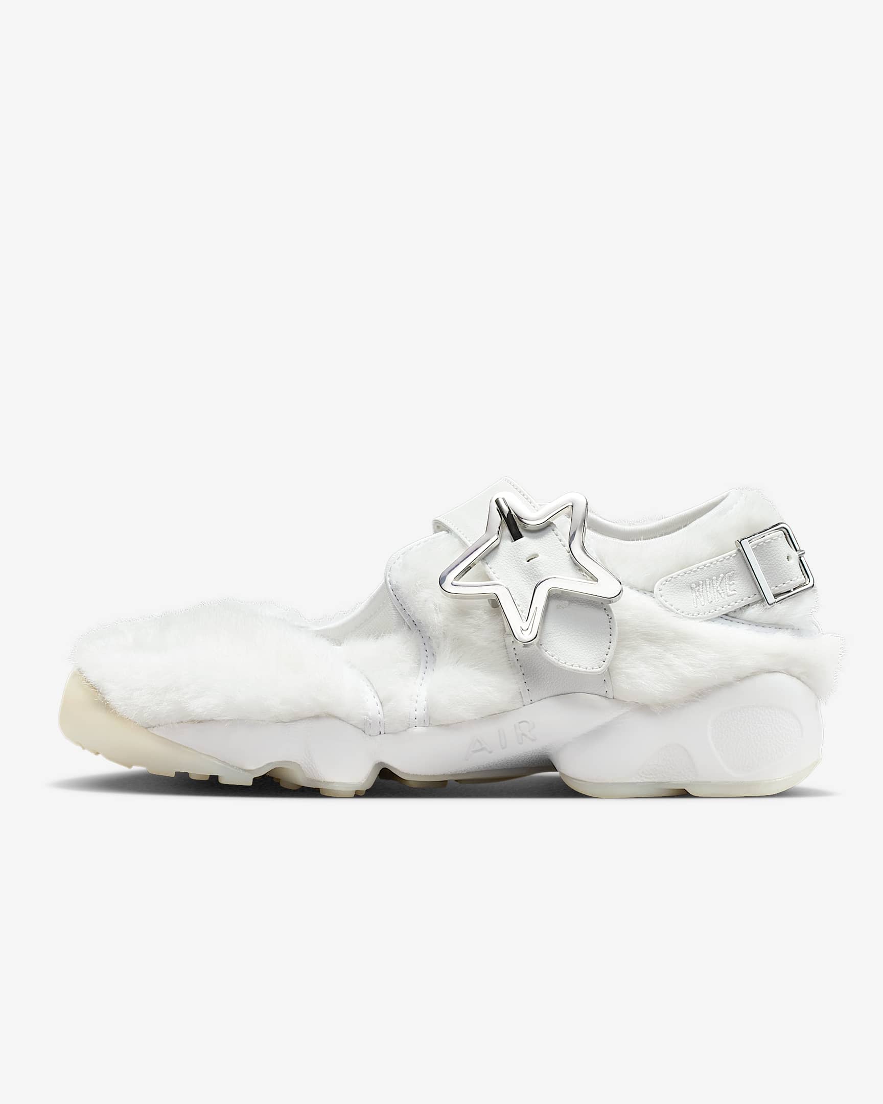 Nike Air Rift 耐克忍者鞋女子运动鞋 - 山峰白/山峰白/金属银/山峰白