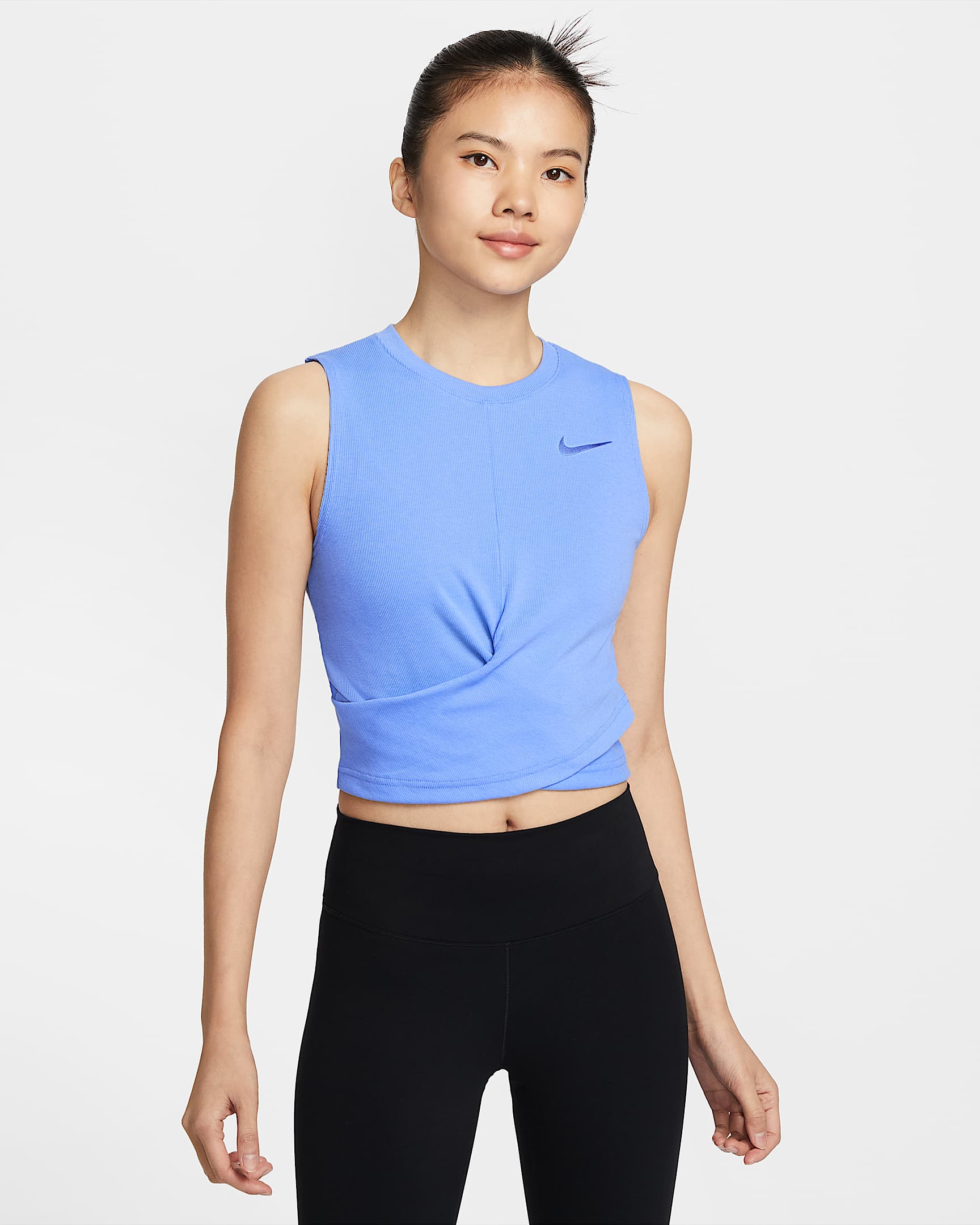 Nike Yoga Dri-FIT 女子速干背心 - 脉冲宝石蓝/脉冲宝石蓝/脉冲宝石蓝