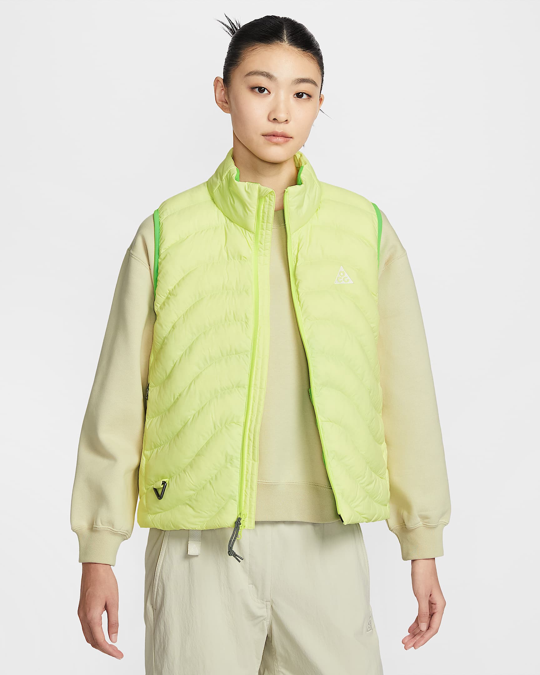 Nike ACG "Lava Flow" Therma-FIT ADV 女子马甲 - 浅柠檬黄/浅柠檬黄/明绿/山峰白