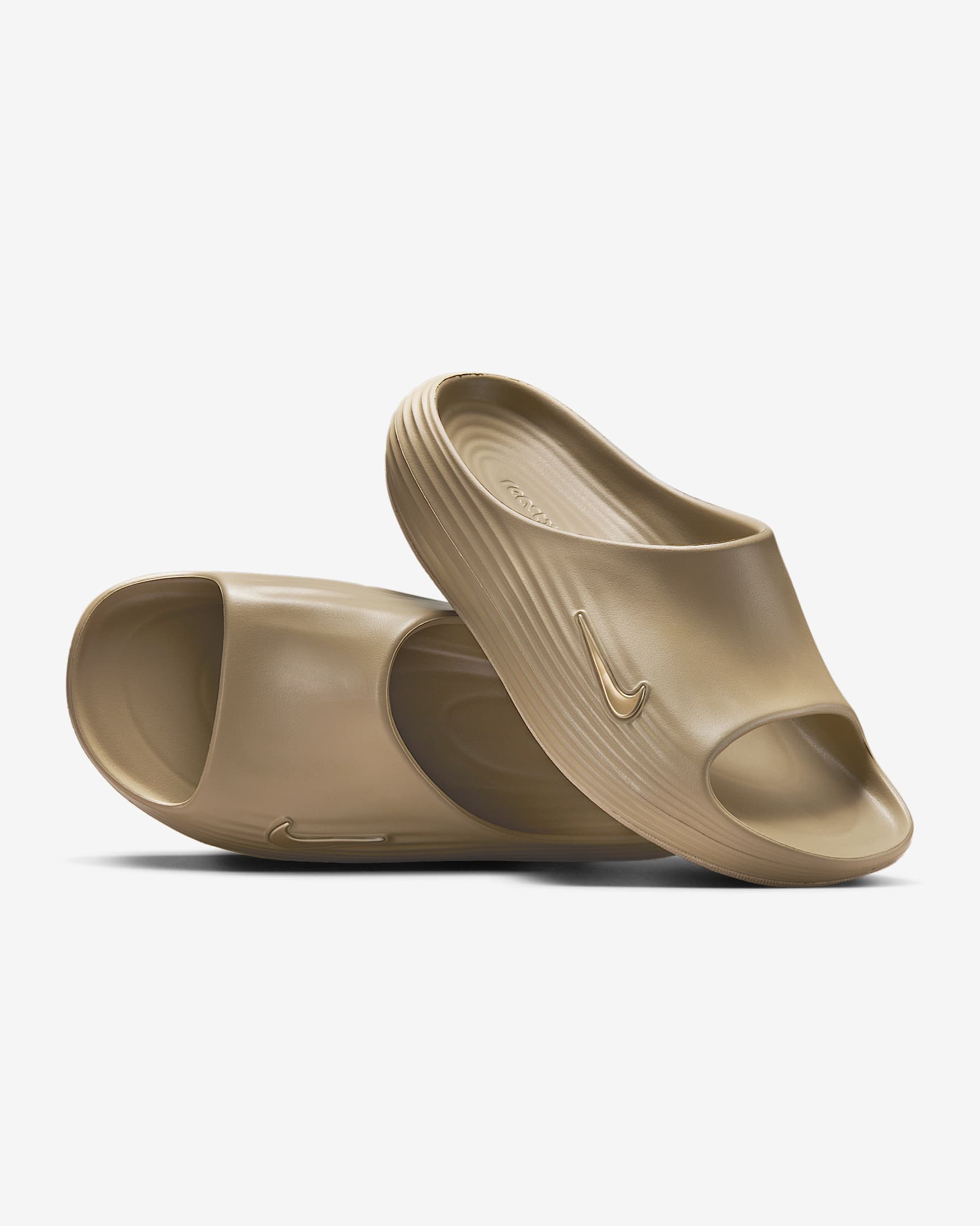 Nike ReactX Rejuven8 男子拖鞋 - 卡其/卡其/卡其
