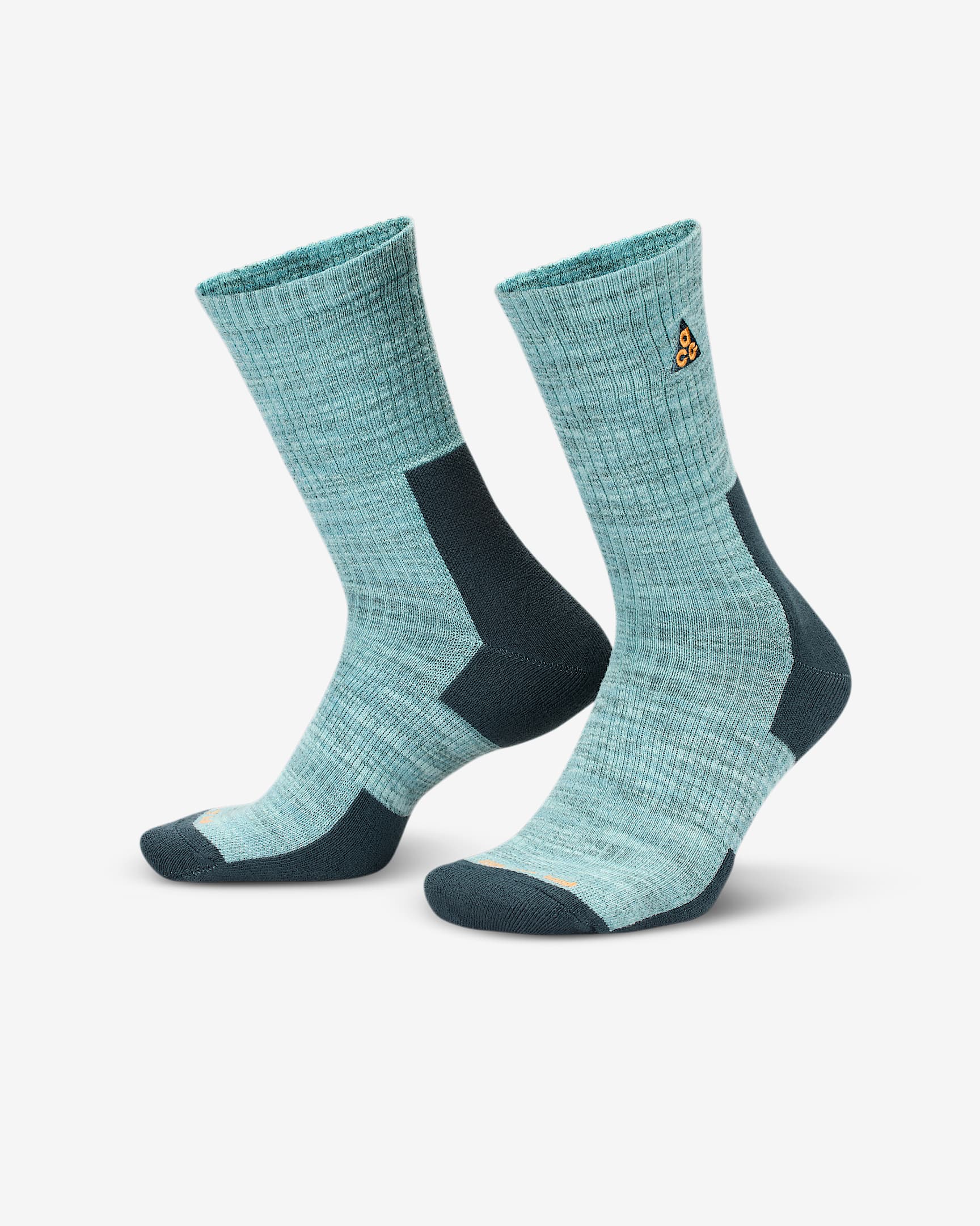 Nike ACG Everyday 舒适中筒运动袜(1 双) - 大炮灰/土绿/泡沫薄荷绿/马拉喀什橙