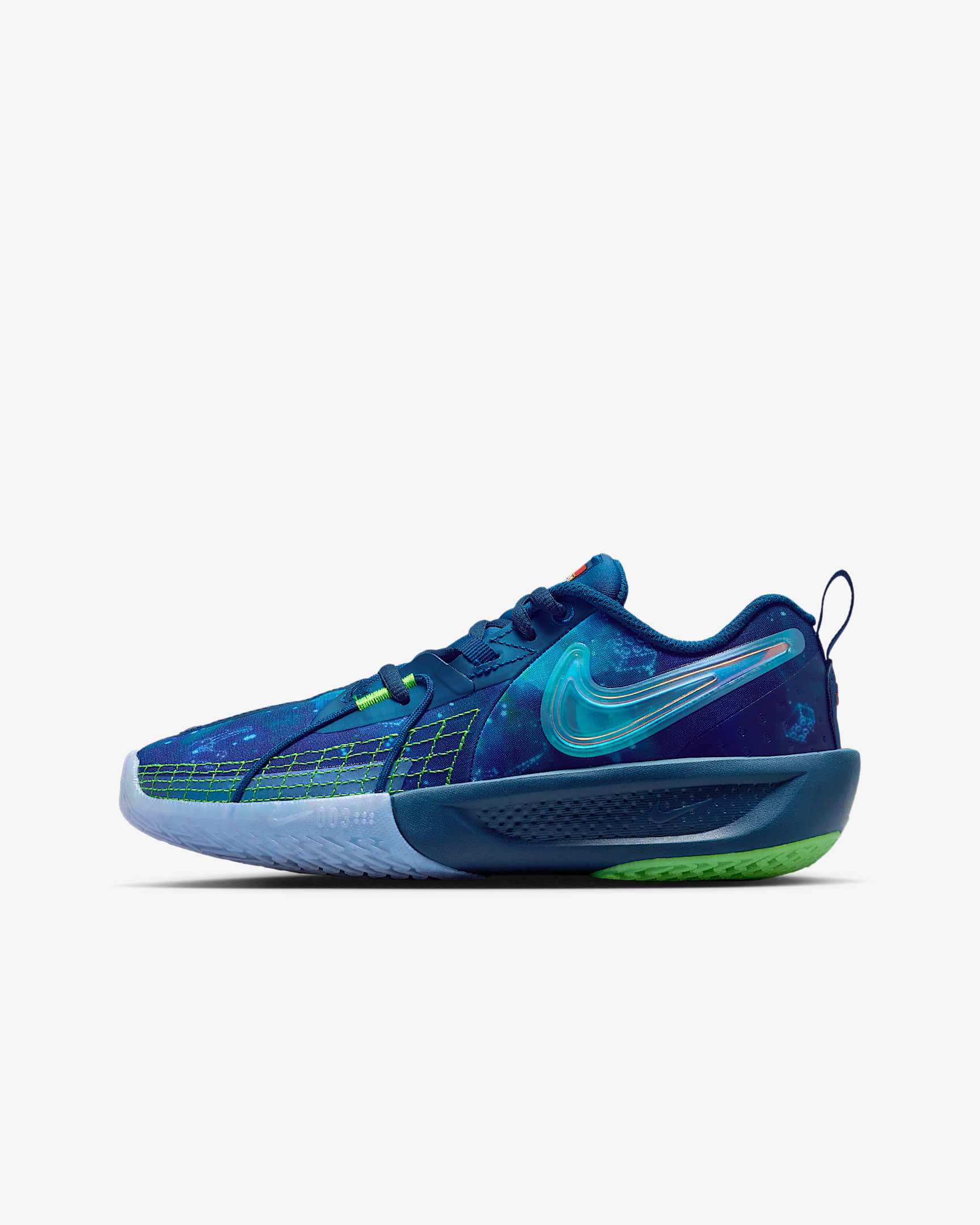 Nike G.T. Cut 3 x LEGO® Collection 大童篮球鞋 - 勇气蓝/冲击绿/白金色/金属铬色