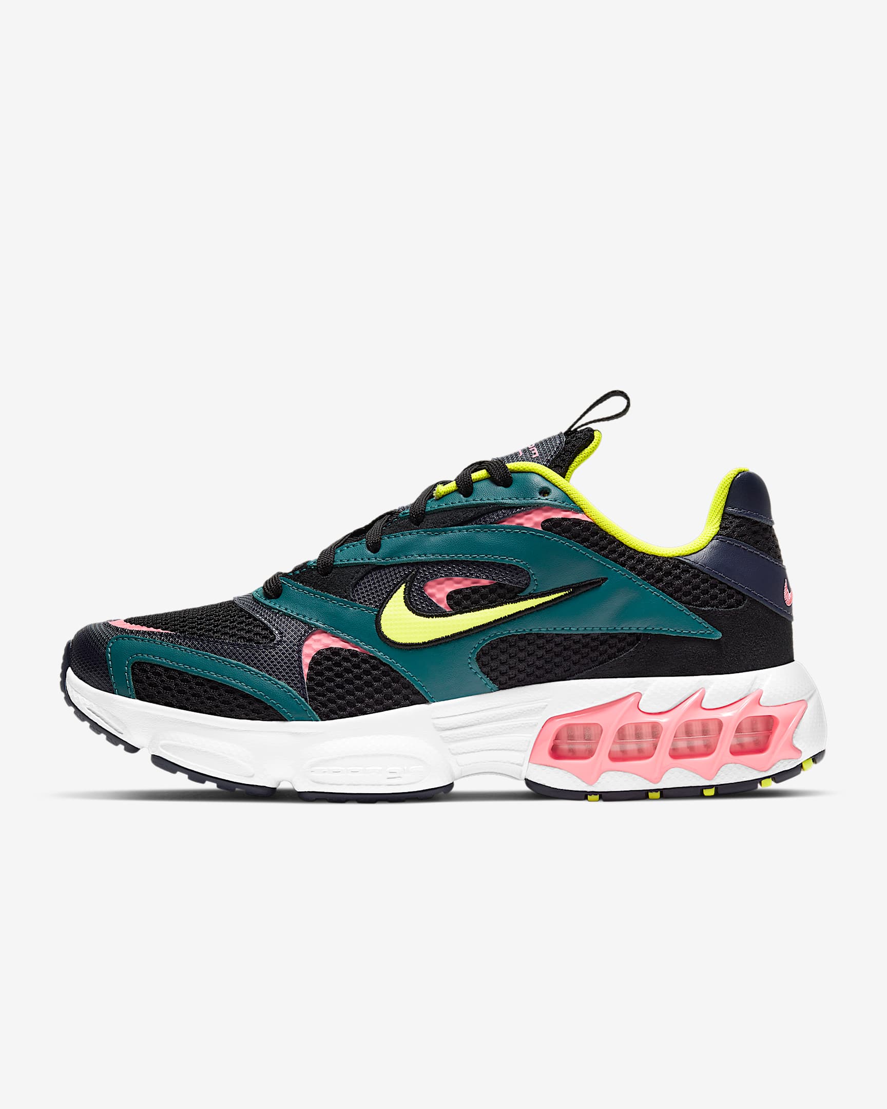 Nike Zoom Air Fire 女子运动鞋 - 暗青绿/黑蓝/落日红/明黄