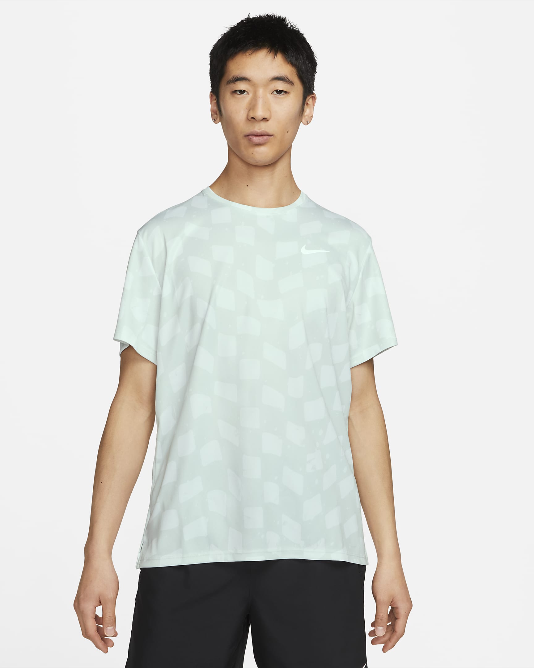 Nike Dri-FIT Miler 男子短袖跑步速干上衣 - 尘光子色